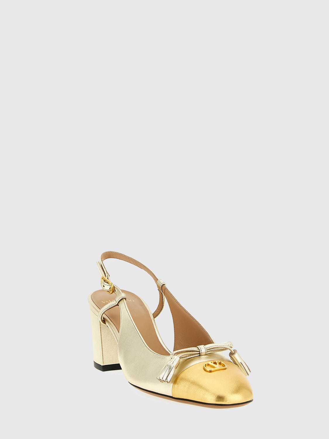 VALENTINO GARAVANI PUMP: High heel shoes woman Valentino Garavani, Gold - Img 2