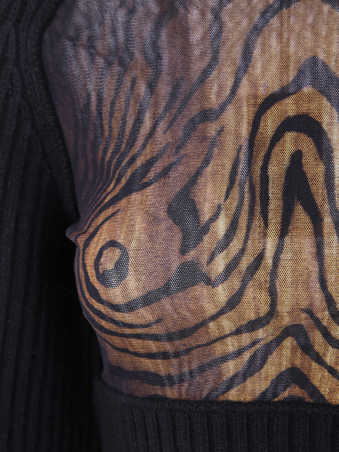 JEAN PAUL GAULTIER TOP: Top femme Jean Paul Gaultier, Noir - Img 3