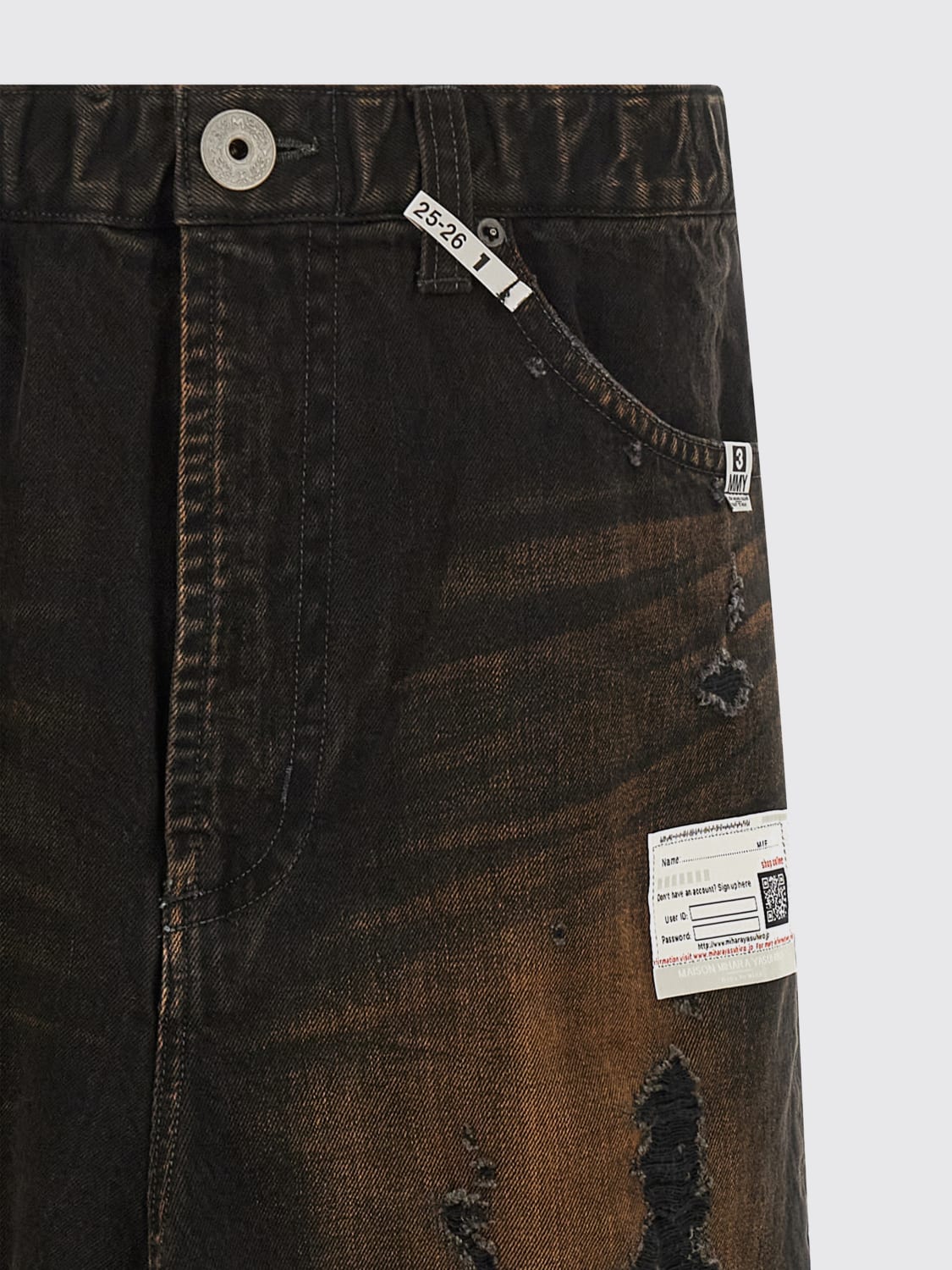 MAISON MIHARA YASUHIRO JEANS: Pants men Maison Mihara Yasuhiro, Black - Img 3