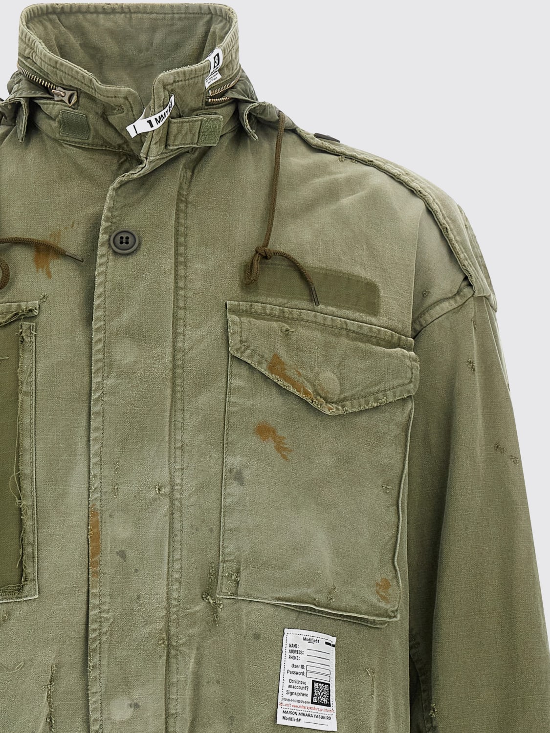 MAISON MIHARA YASUHIRO ABRIGO: Chaqueta hombre Maison Mihara Yasuhiro, Verde - Img 3