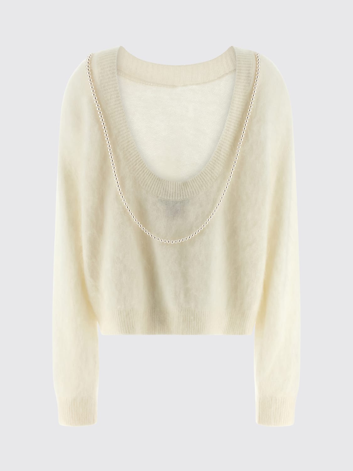 BERNADETTE PULLOVER: Strickjacke damen Bernadette, Weiß - Img 2