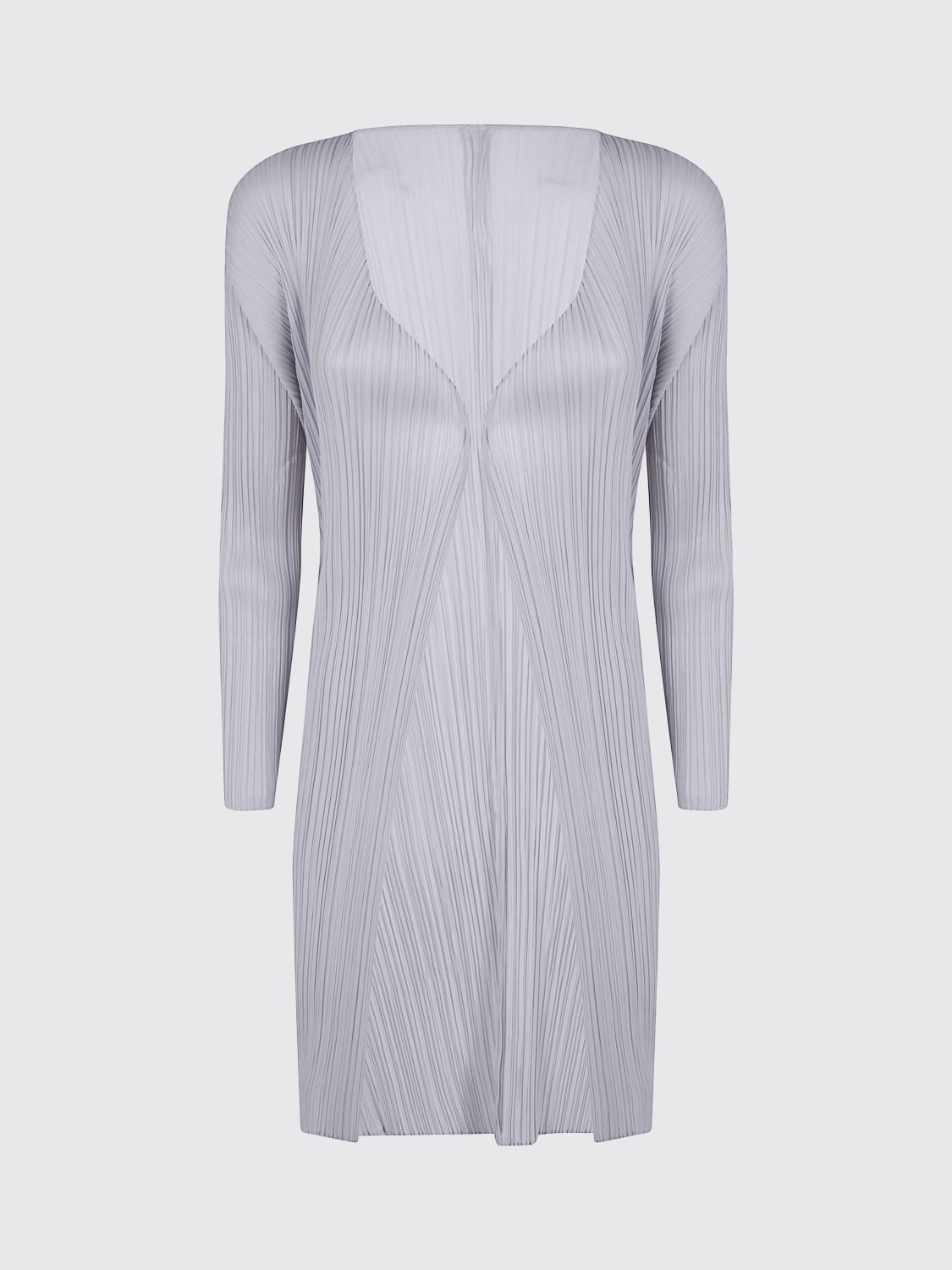 PLEATS PLEASE ISSEY MIYAKE SWEATER: Coat woman Pleats Please Issey Miyake, Grey - Img 1