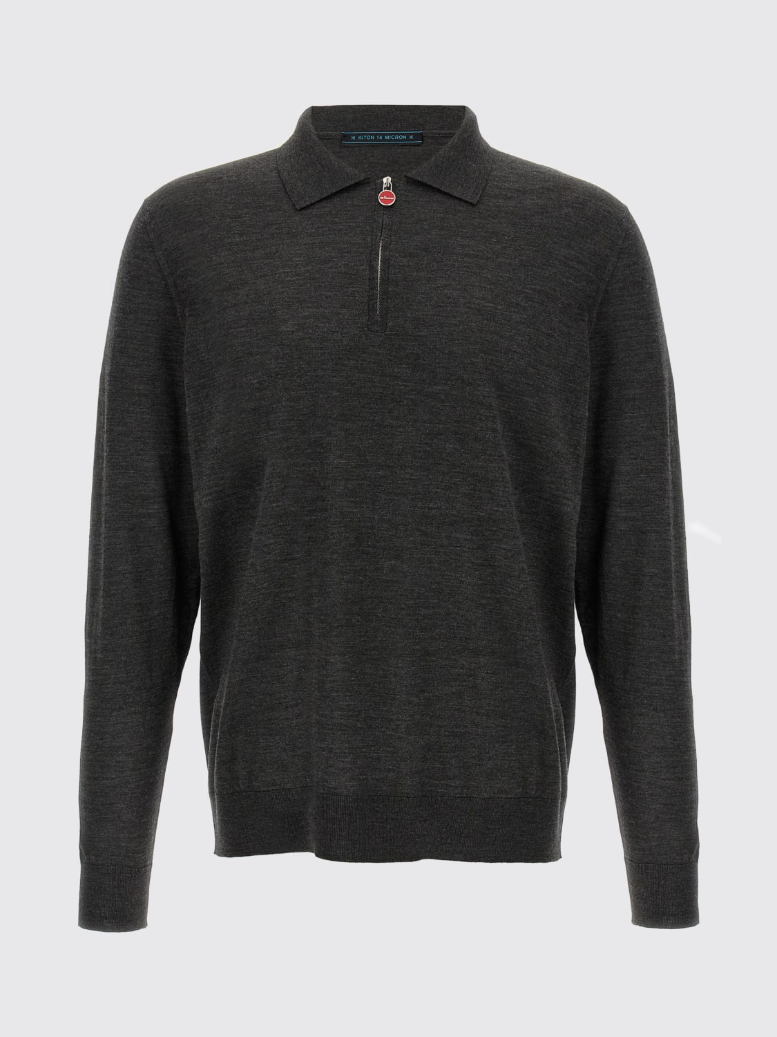 KITON POLO SHIRT: Polo shirt men Kiton, Grey - Img 2