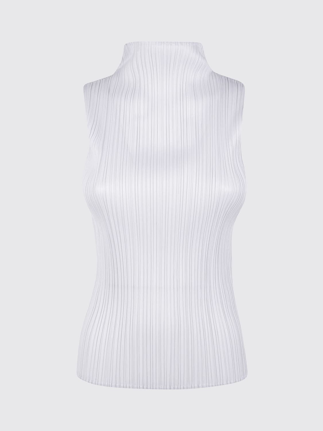PLEATS PLEASE ISSEY MIYAKE TOP: Top woman Pleats Please Issey Miyake, White - Img 1
