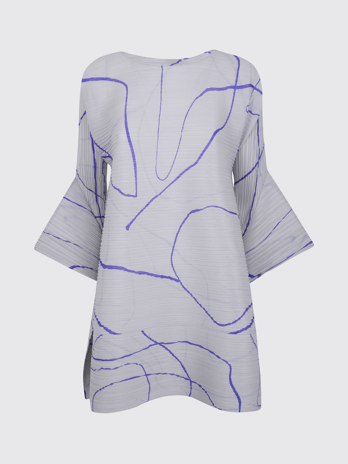 PLEATS PLEASE ISSEY MIYAKE 连衣裙: 连衣裙 女士 Pleats Please Issey Miyake, 灰色 - Img 1