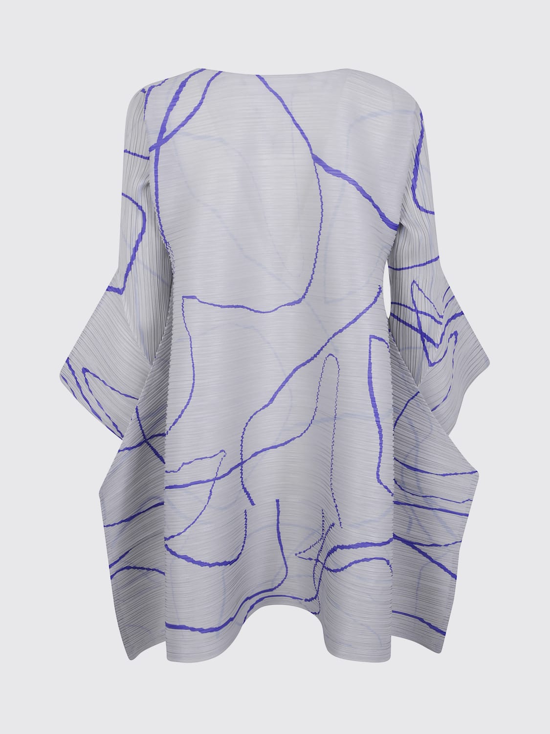 PLEATS PLEASE ISSEY MIYAKE 连衣裙: 连衣裙 女士 Pleats Please Issey Miyake, 灰色 - Img 2