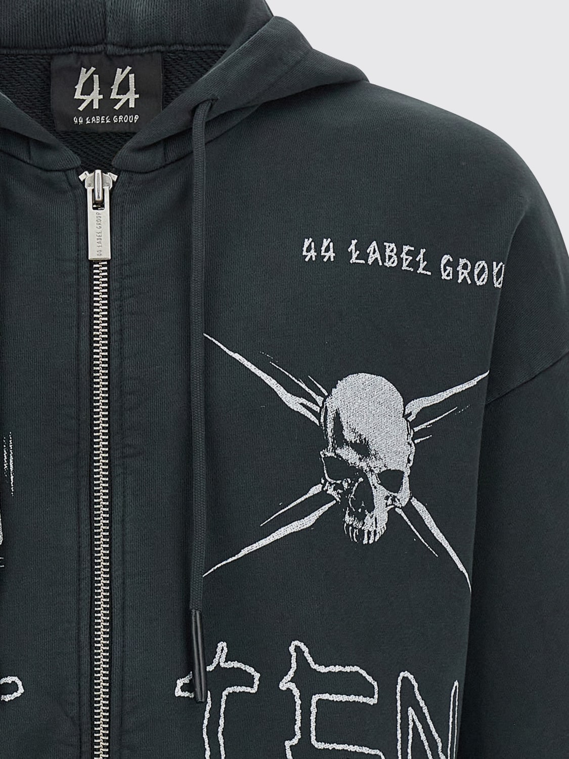 44 LABEL GROUP SWEATSHIRT: Sweatshirt homme 44 Label Group, Noir - Img 3