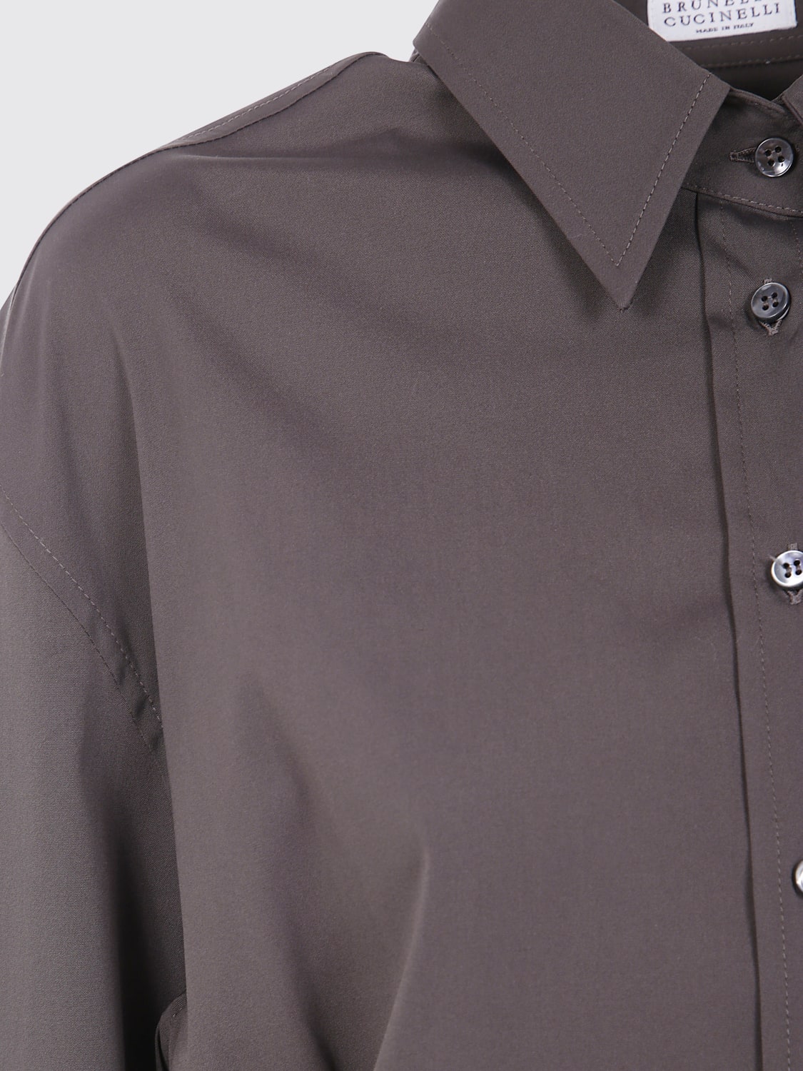 BRUNELLO CUCINELLI CAMISA: Camisa mujer Brunello Cucinelli, Marrón - Img 3