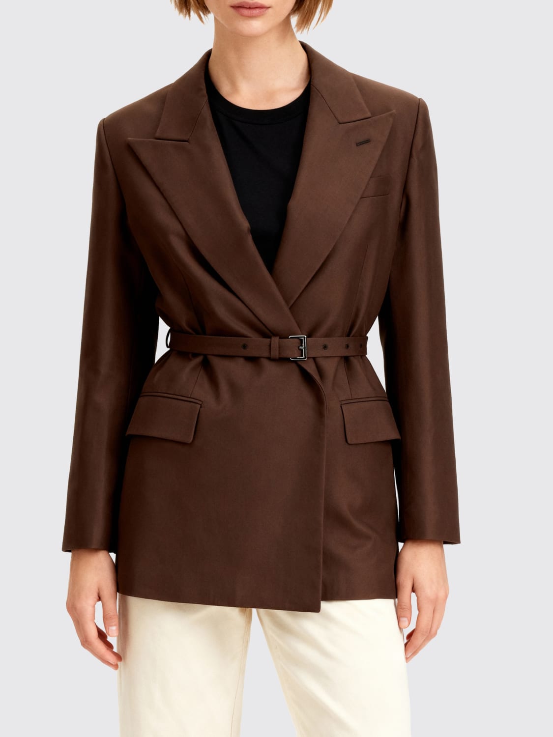 BRIONI JACKET: Jacket woman Brioni, Brown - Img 1