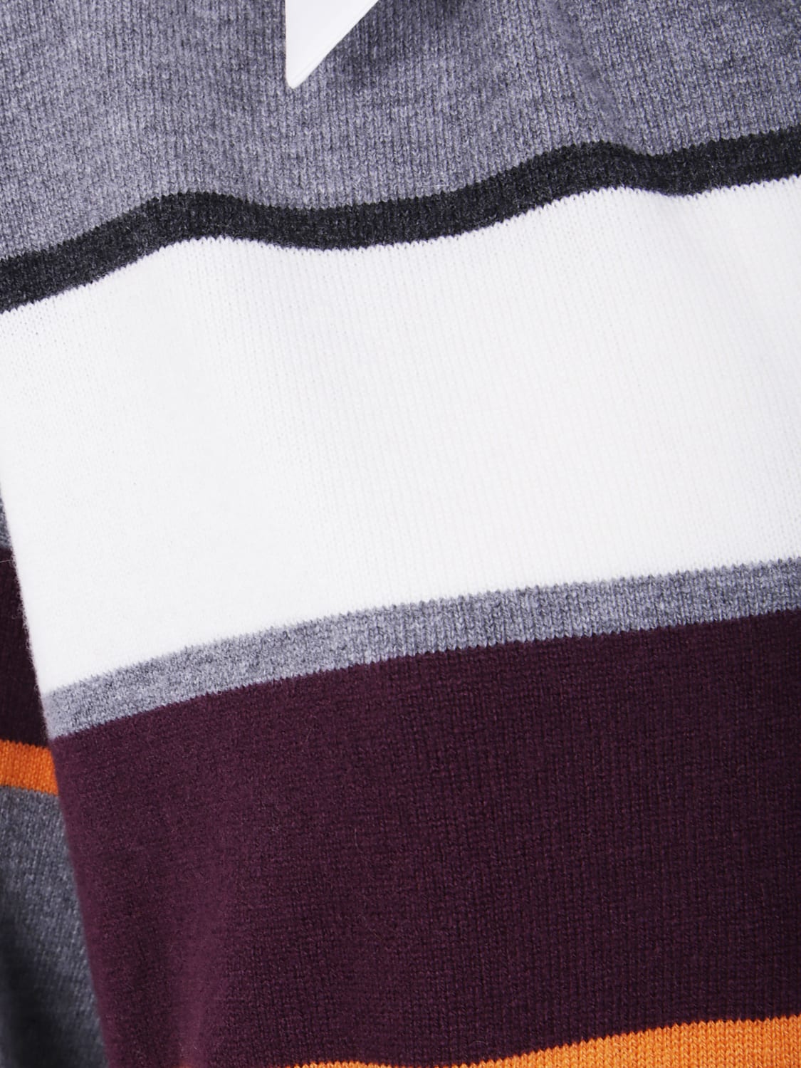 MRZ POLO: Polo in lana vergine e cashmere a righe Mrz, Fantasia - Img 3