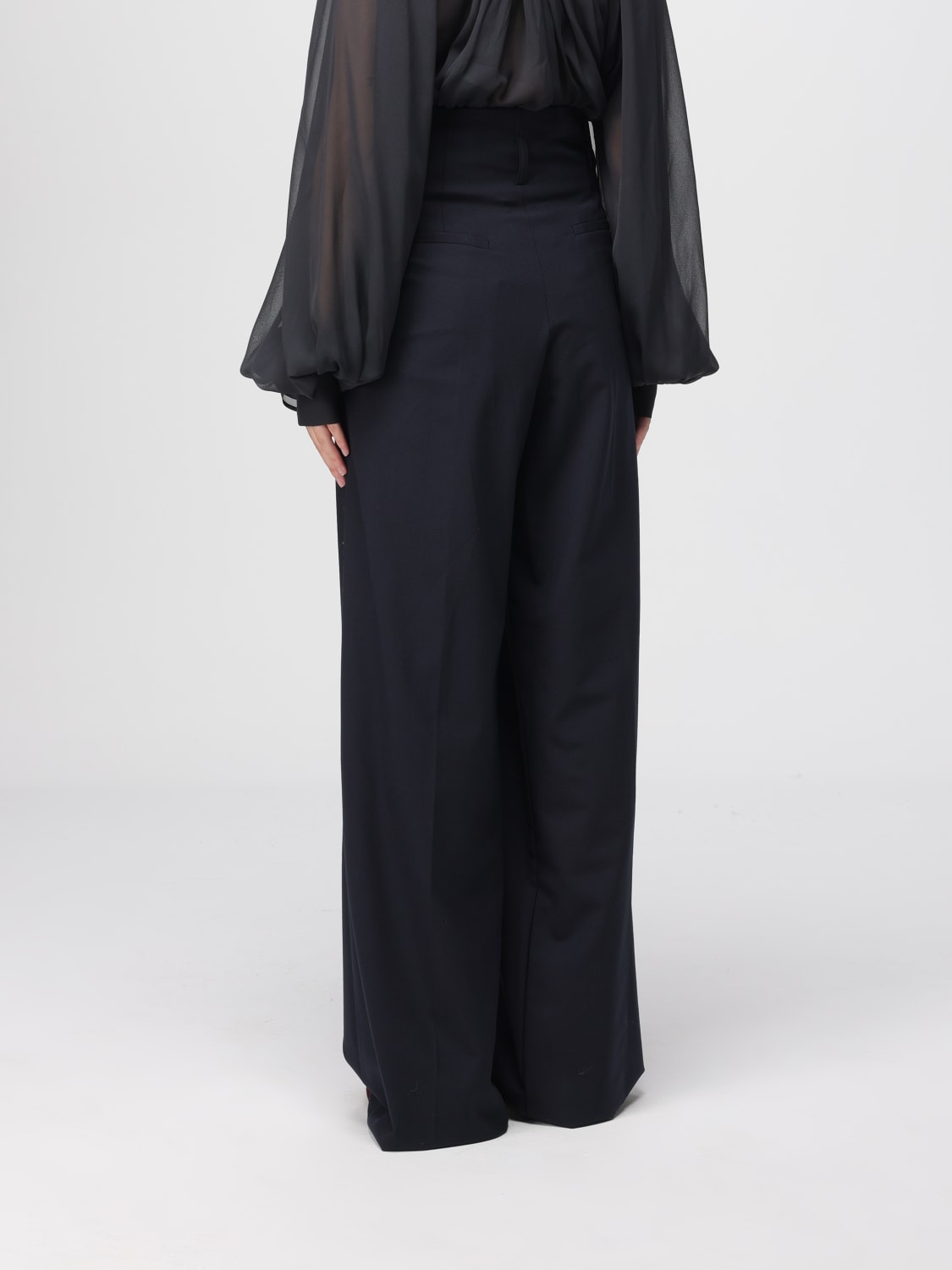 SEMICOUTURE PANTALON: Pantalon femme Semicouture, Bleu - Img 2