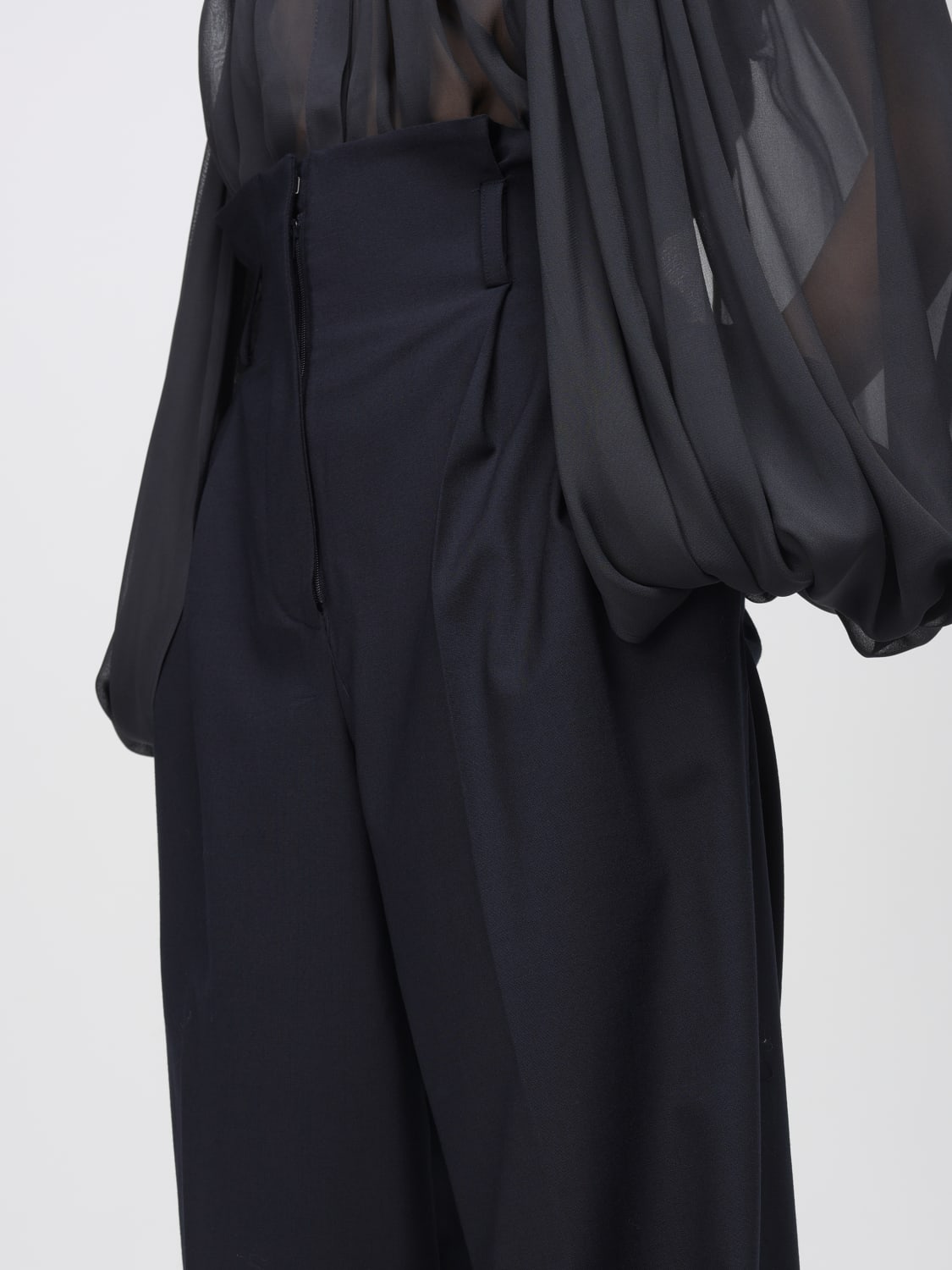 SEMICOUTURE PANTALON: Pantalon femme Semicouture, Bleu - Img 3