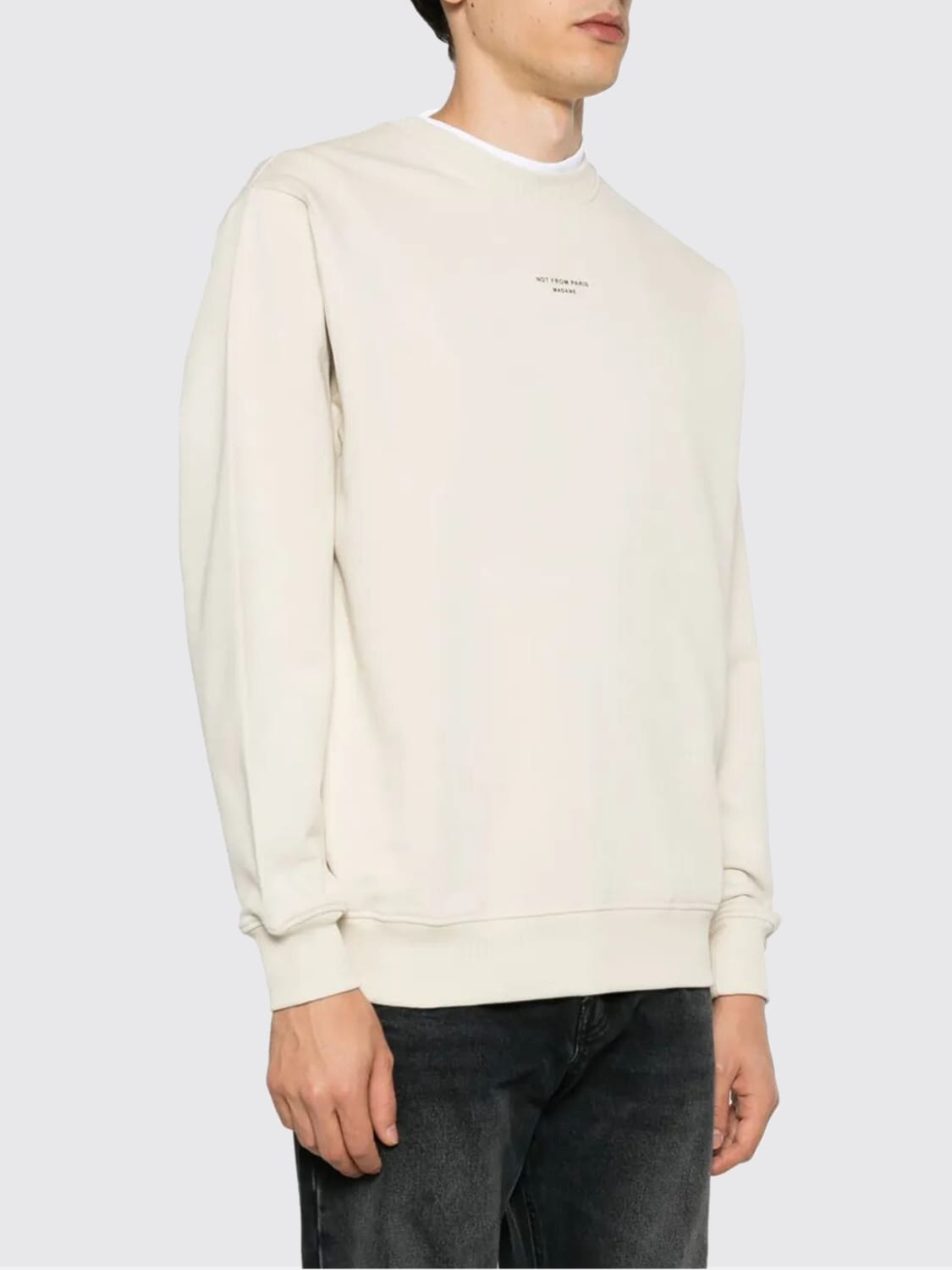 DRÔLE DE MONSIEUR 卫衣: 卫衣 男士 Drôle De Monsieur, 乳香 - Img 3