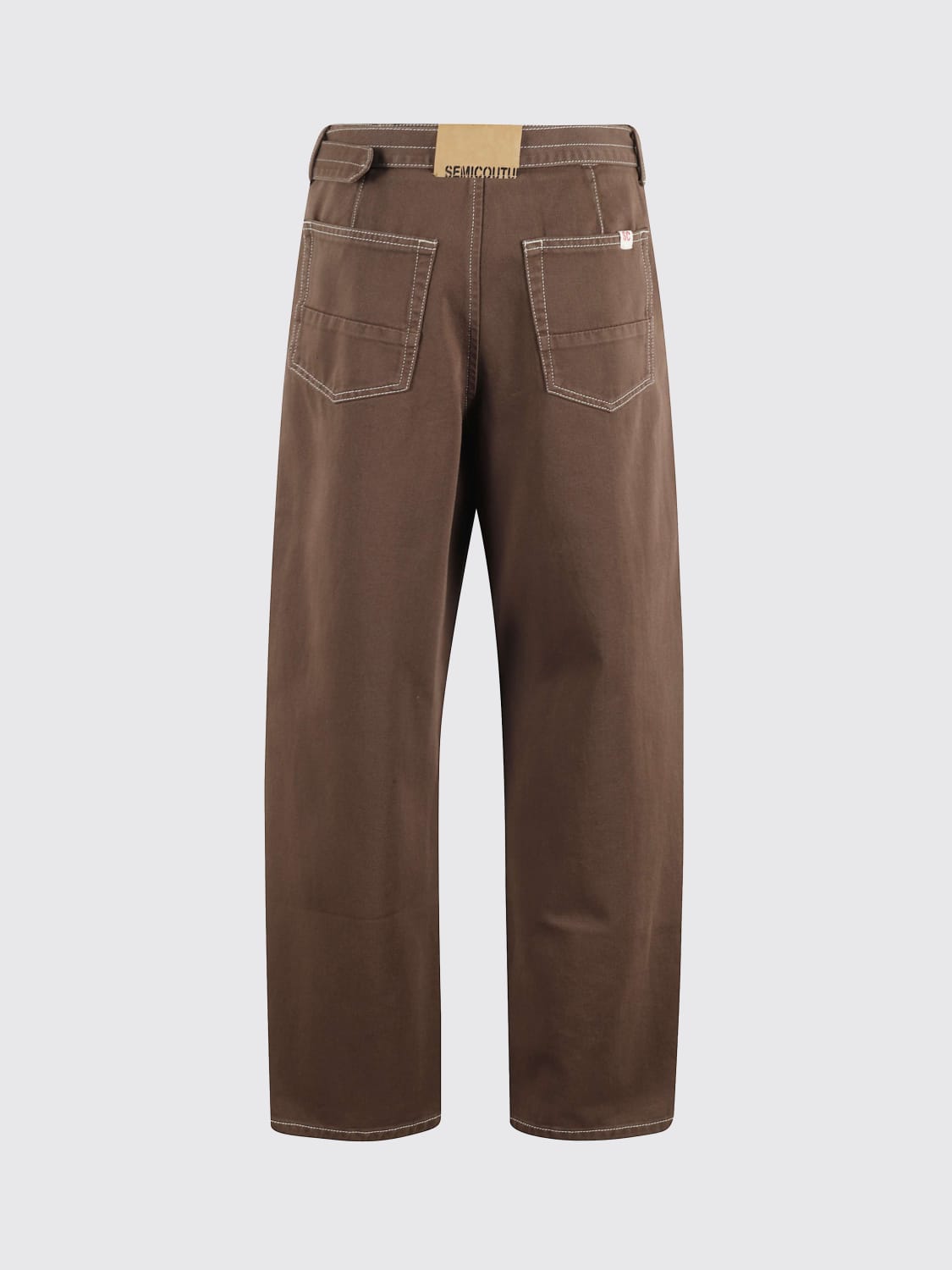 SEMICOUTURE JEANS: Pantalon femme Semicouture, Marron - Img 2