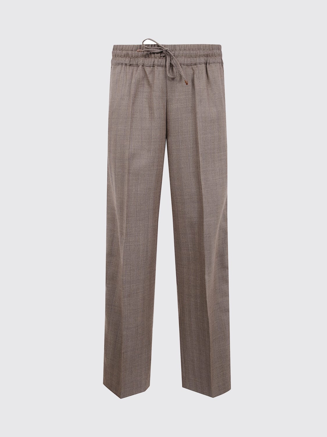 DRÔLE DE MONSIEUR PANTALONI: Pantalone Drôle De Monsieur in lana vergine , Marrone - Img 1