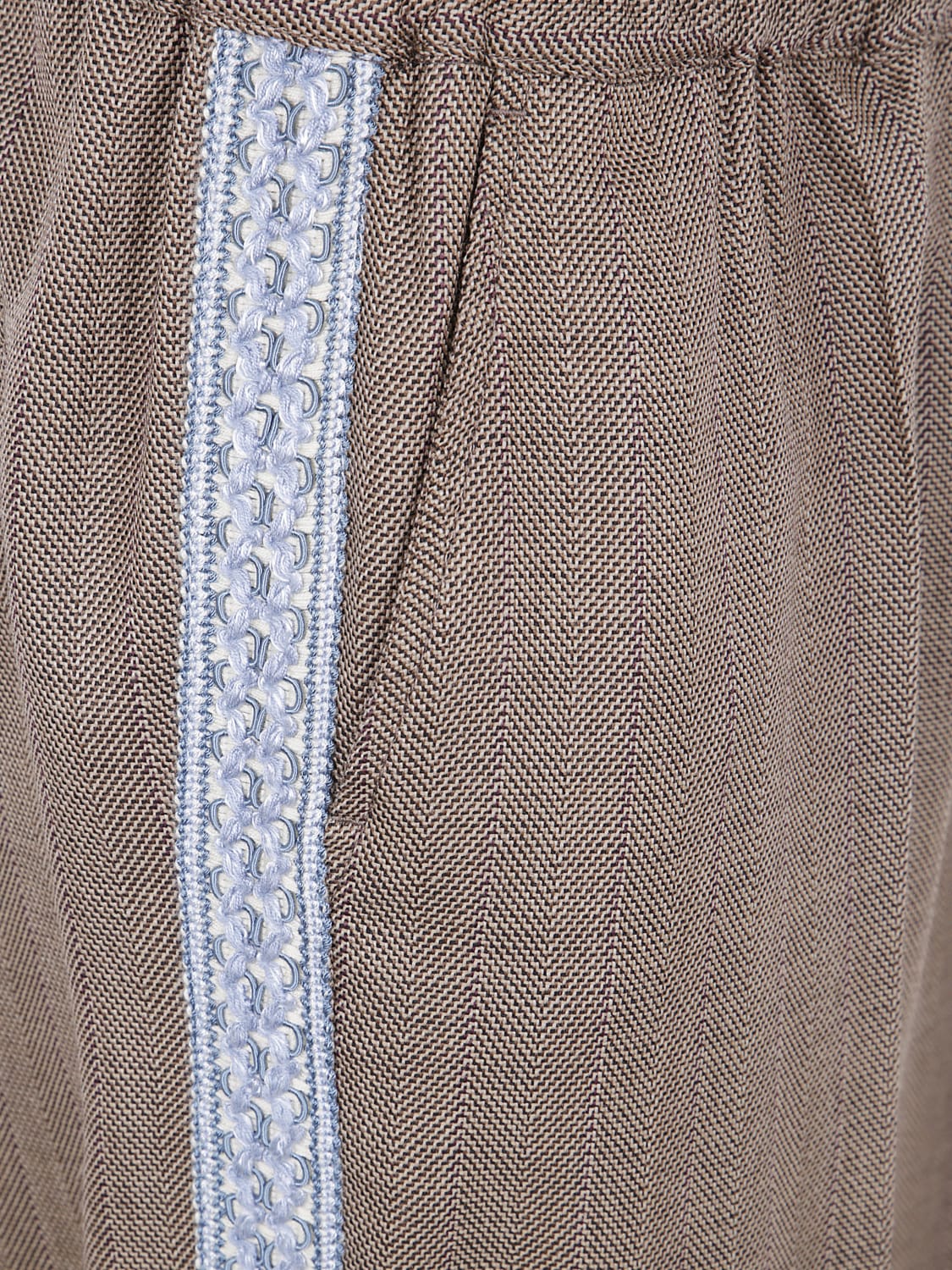 DRÔLE DE MONSIEUR PANTALONI: Pantalone Drôle De Monsieur in lana vergine , Marrone - Img 3