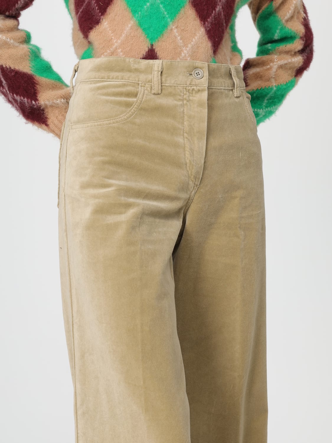 ASPESI PANTS: Pants woman Aspesi, Kaki - Img 3