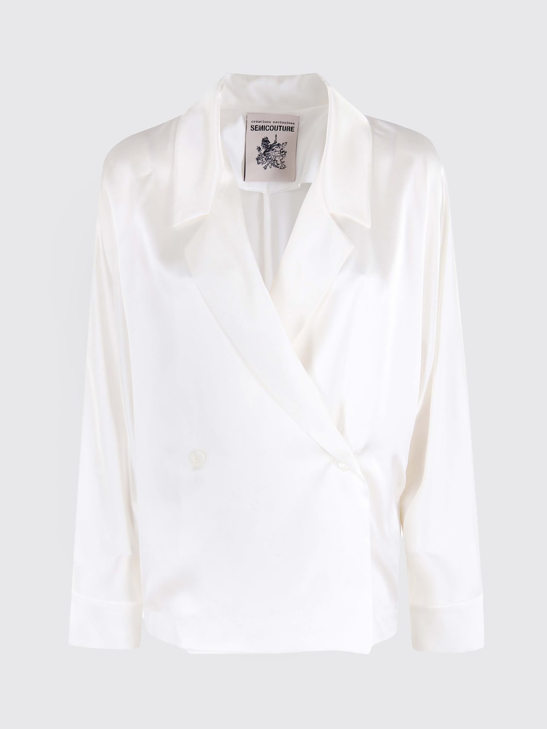 SEMICOUTURE CAMICIA: Camicia Semicouture in seta , Bianco - Img 1