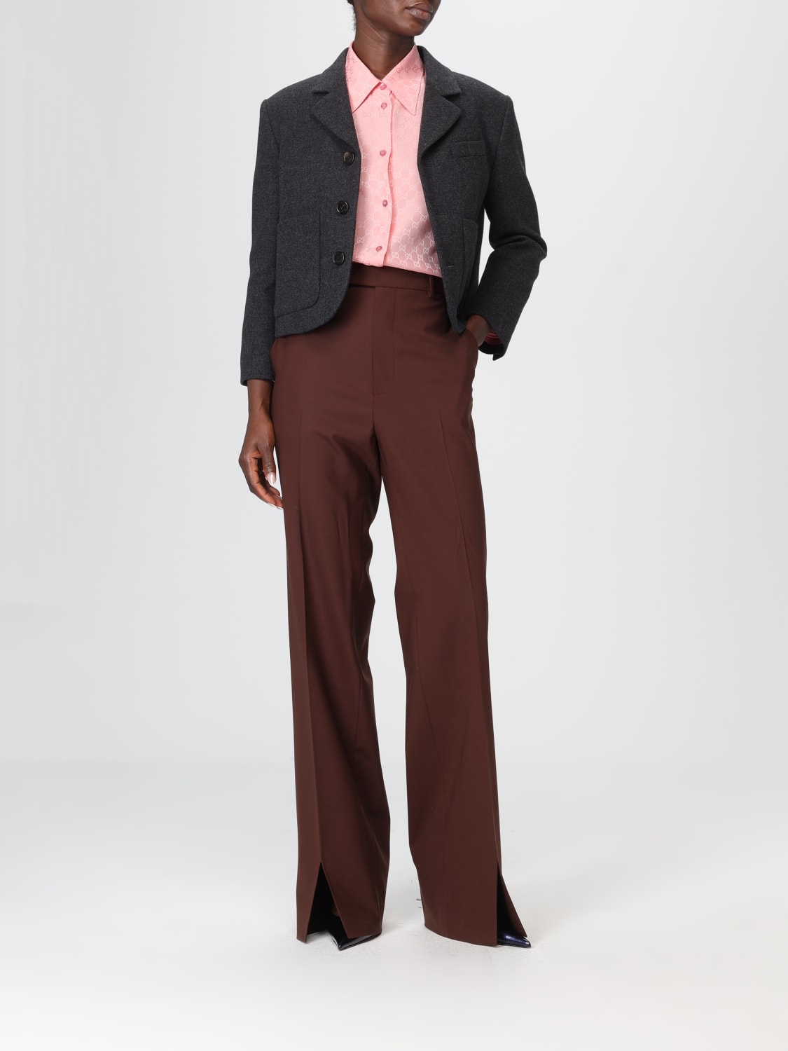 GUCCI JACKET: Blazer woman Gucci, Grey - Img 2