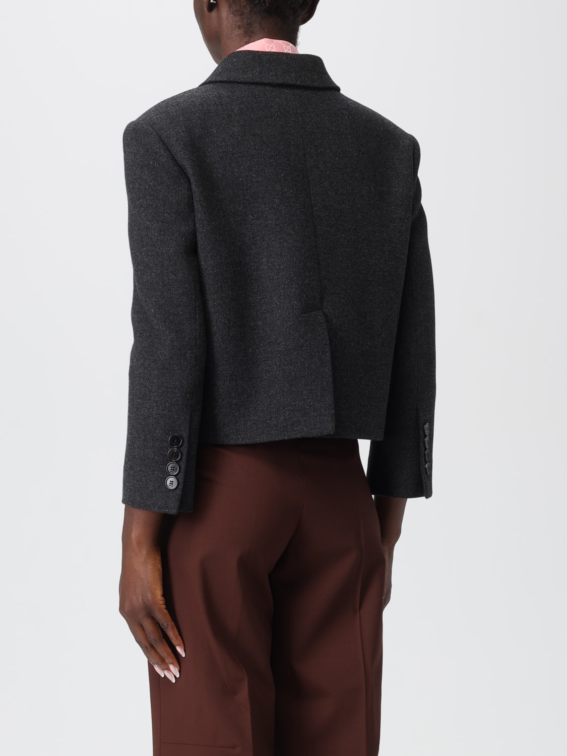 GUCCI JACKET: Blazer woman Gucci, Grey - Img 3