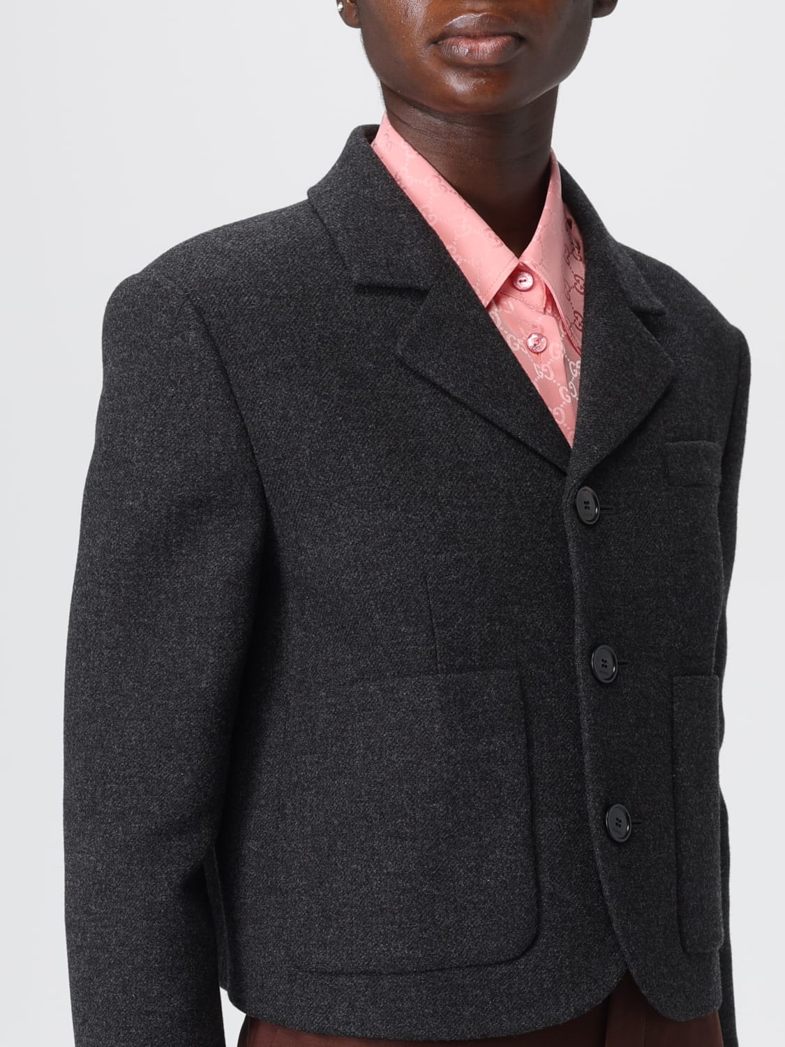 GUCCI JACKET: Blazer woman Gucci, Grey - Img 5