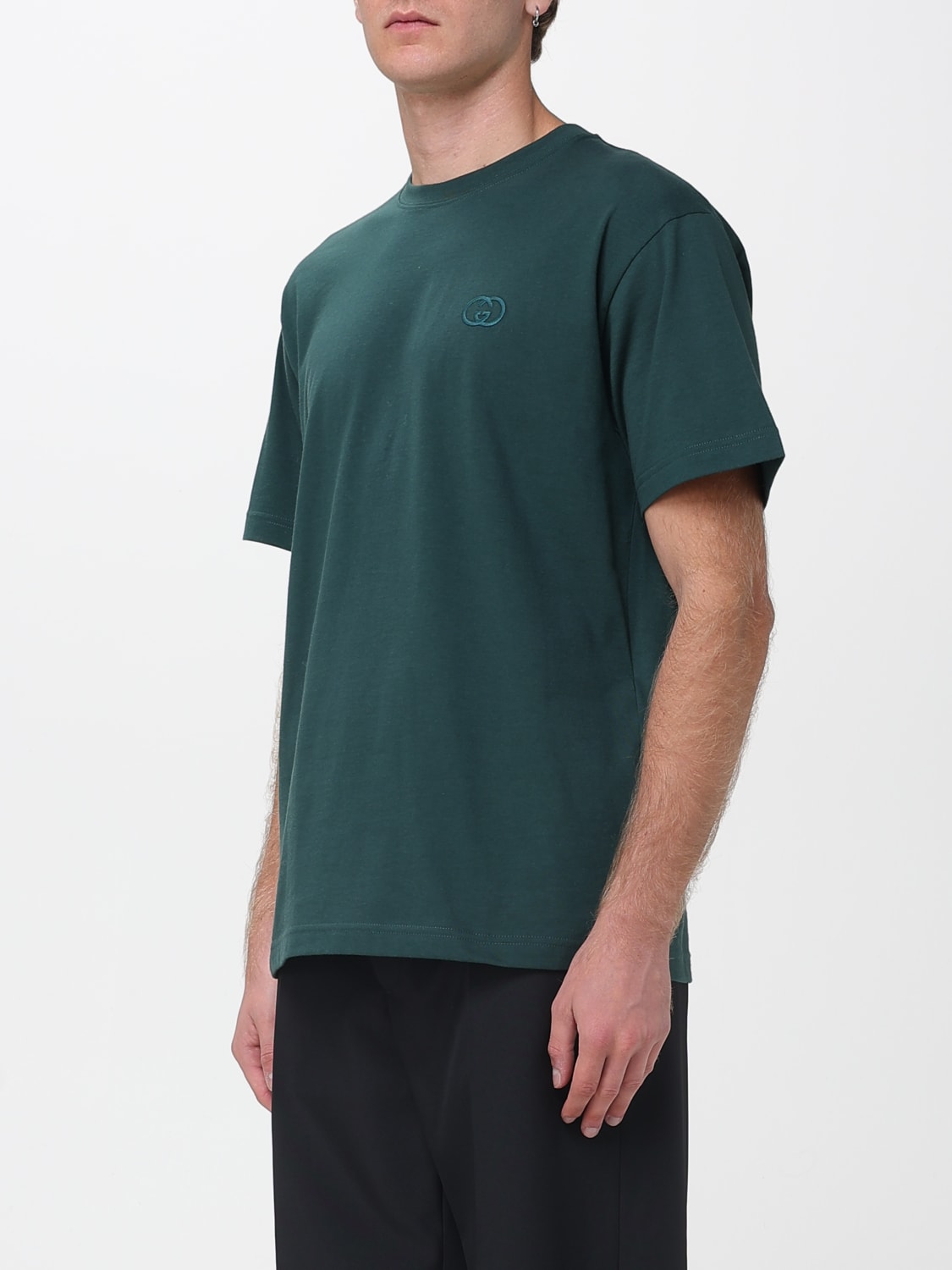 GUCCI T-SHIRT: T-shirt men Gucci, Green - Img 4