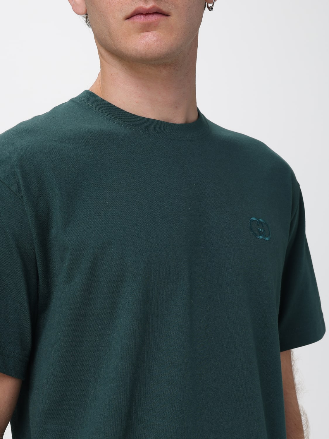 GUCCI T-SHIRT: T-shirt men Gucci, Green - Img 5