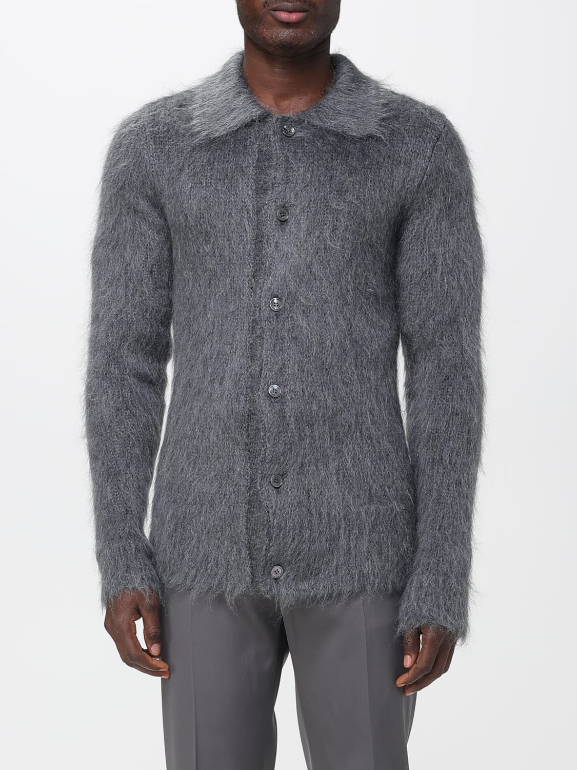 GUCCI SWEATER: Cardigan men Gucci, Grey - Img 1