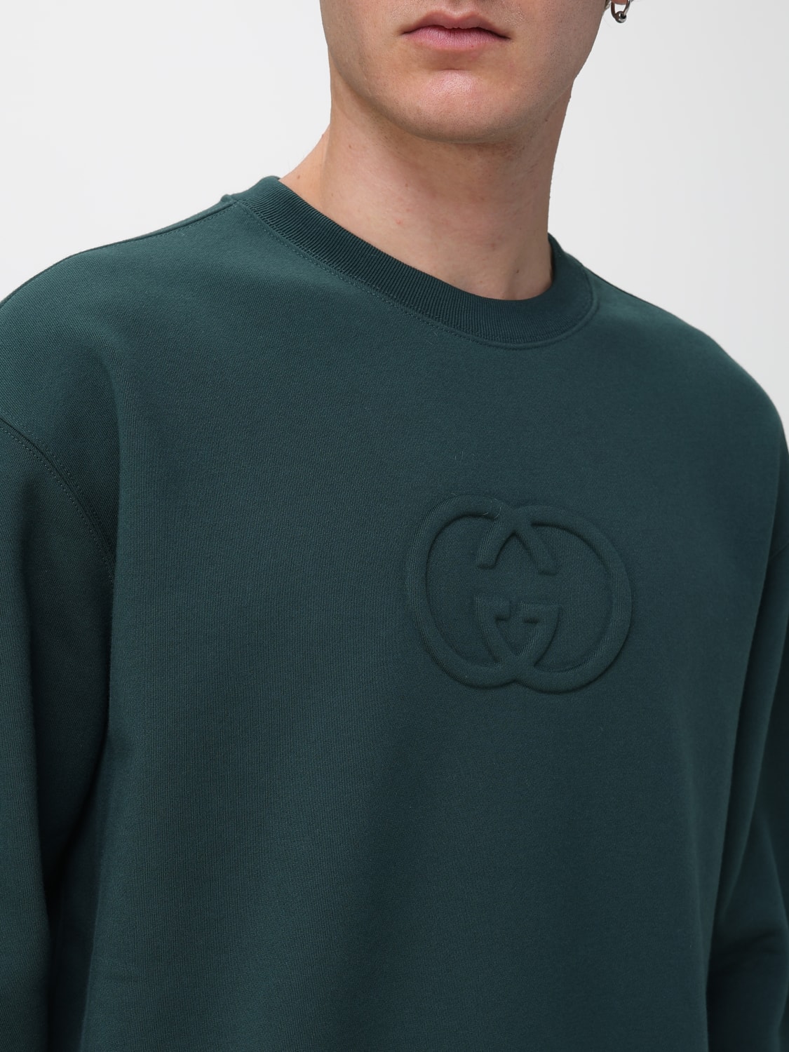 GUCCI SWEATSHIRT: Sweatshirt herren Gucci, Grün - Img 5