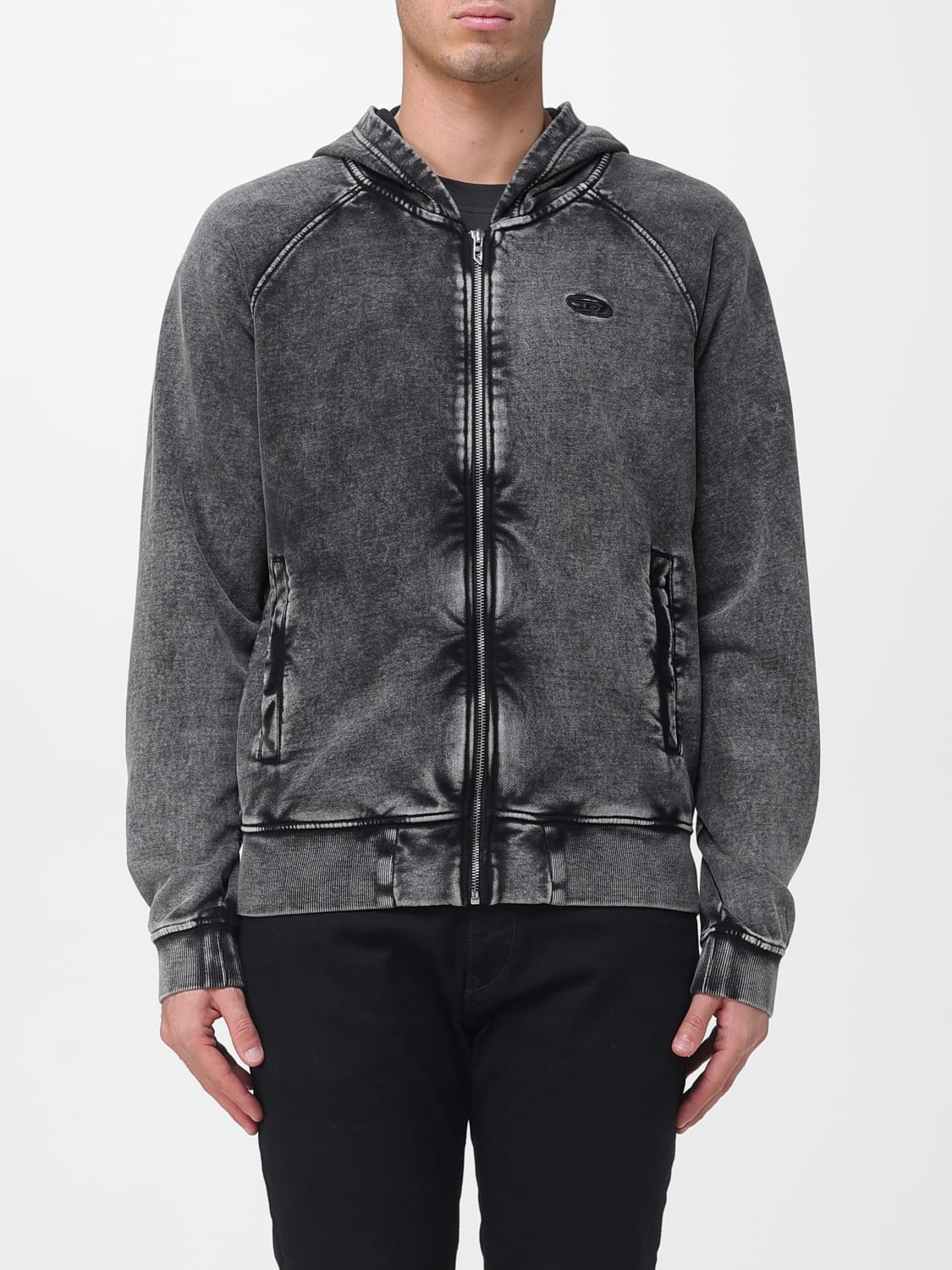 DIESEL SWEATSHIRT: Sweatshirt men Diesel, Black - Img 1