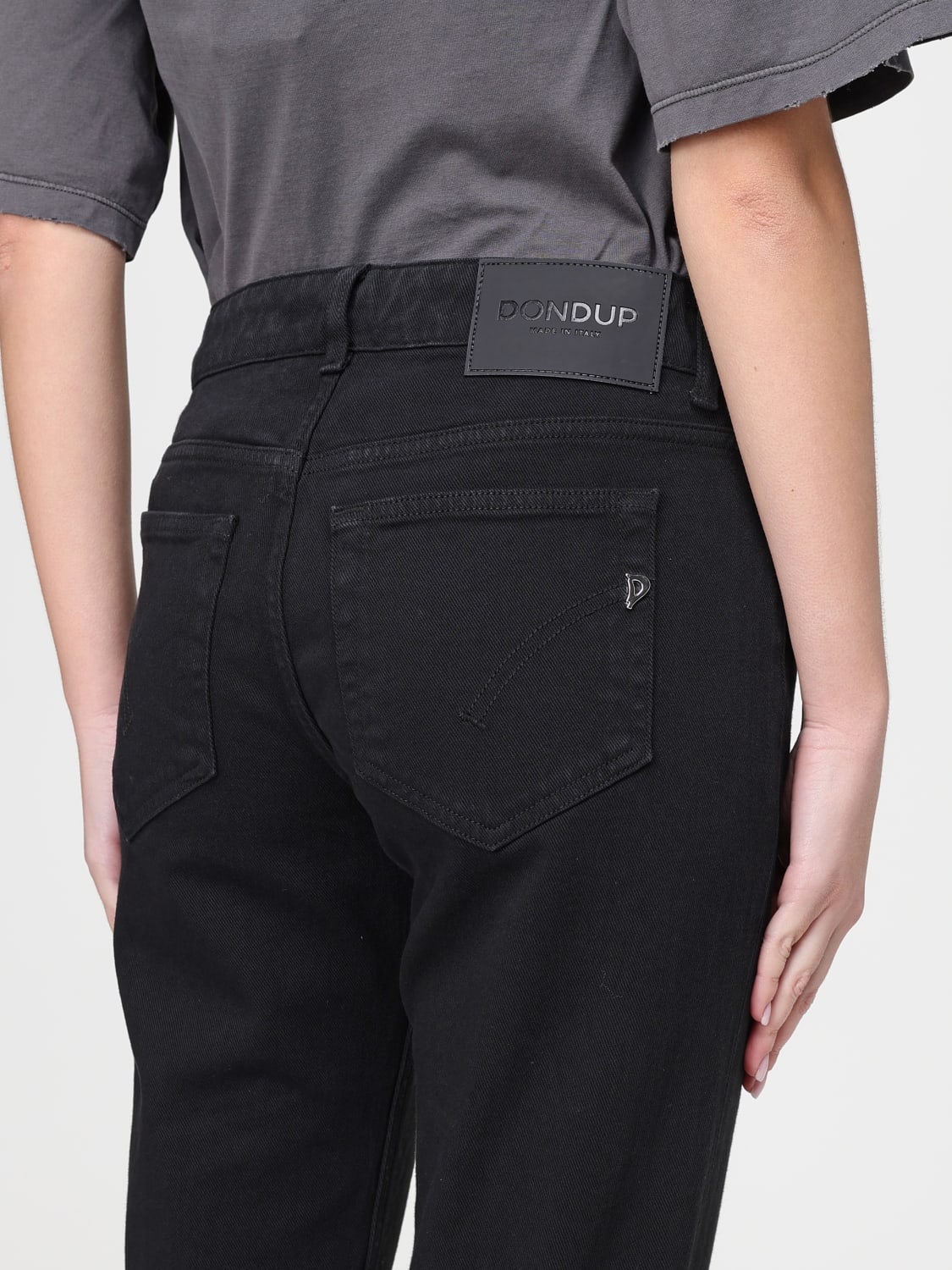 DONDUP JEANS: Hose damen Dondup, Schwarz - Img 3