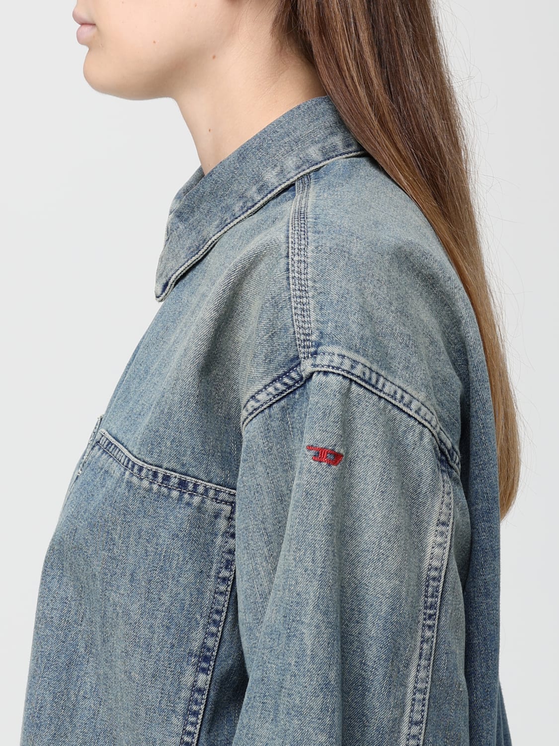 DIESEL SHIRT: Shirt woman Diesel, Denim - Img 3