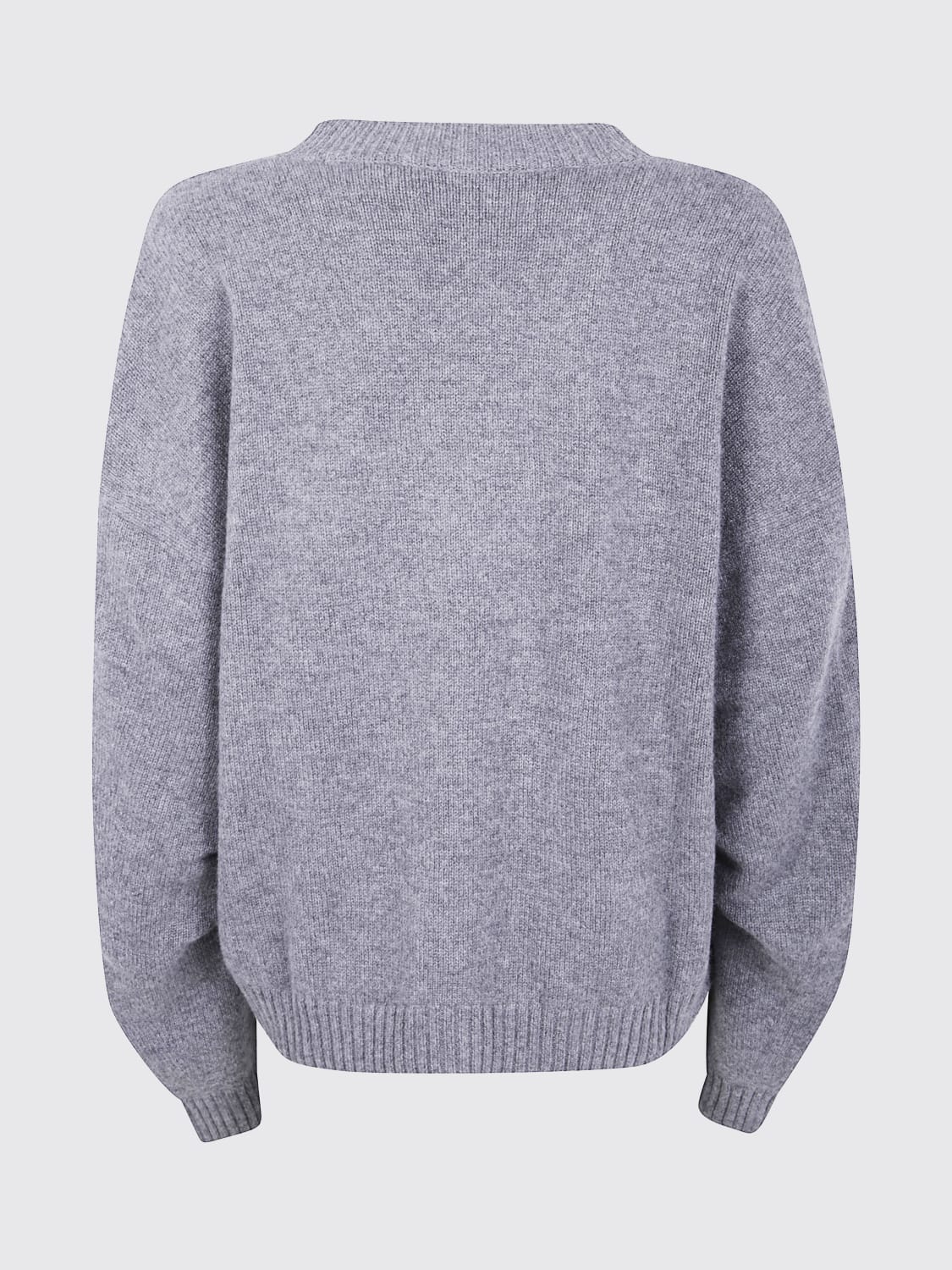 CIRCUS HOTEL MAGLIA: Maglia a v in lana vergine e cashmere Circus Hotel, Grigio - Img 2