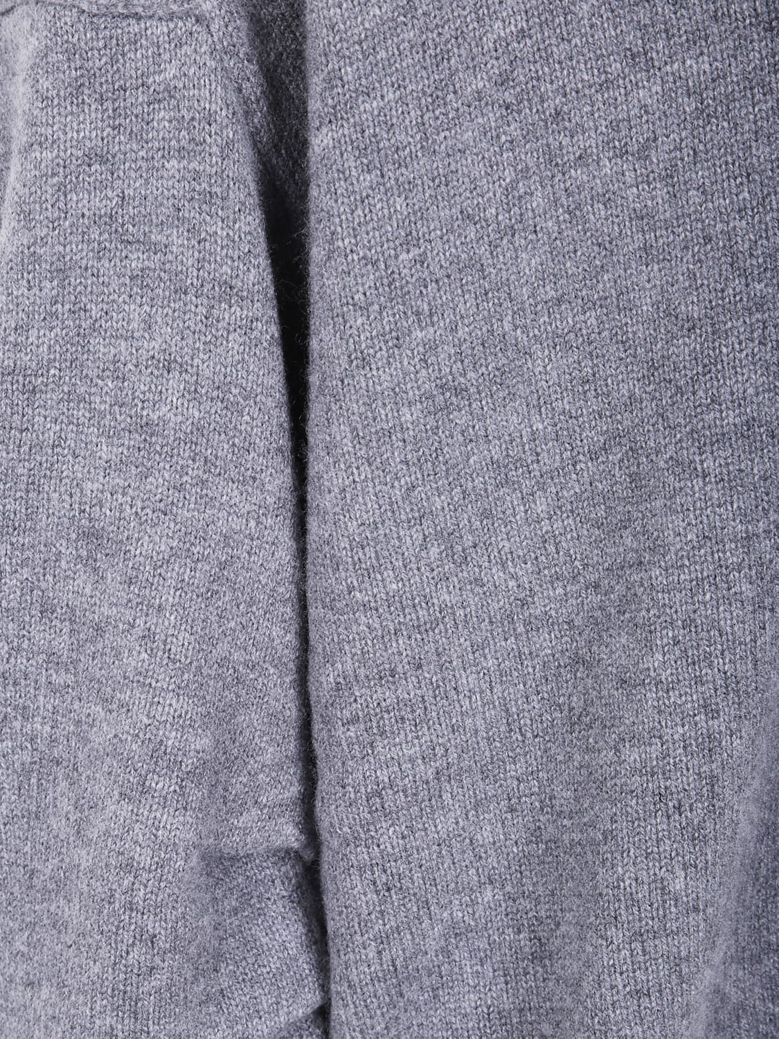 CIRCUS HOTEL MAGLIA: Maglia a v in lana vergine e cashmere Circus Hotel, Grigio - Img 3