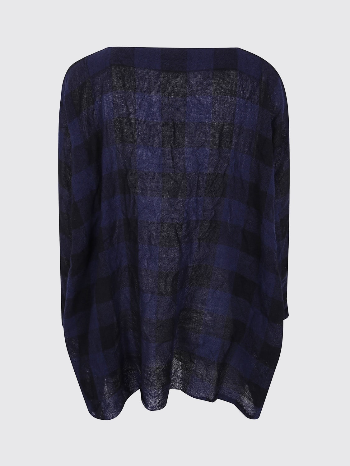 DANIELA GREGIS TOP: Blusa Daniela Gregis in lana con motivo Tartan , Blue - Img 2
