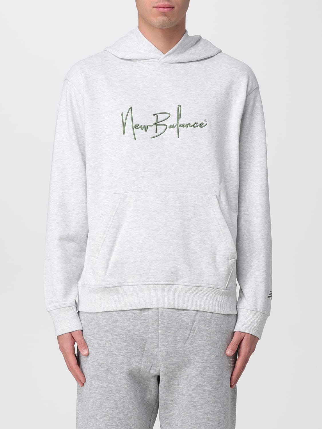 NEW BALANCE SWEATSHIRT: Sweater men New Balance, Grey - Img 1