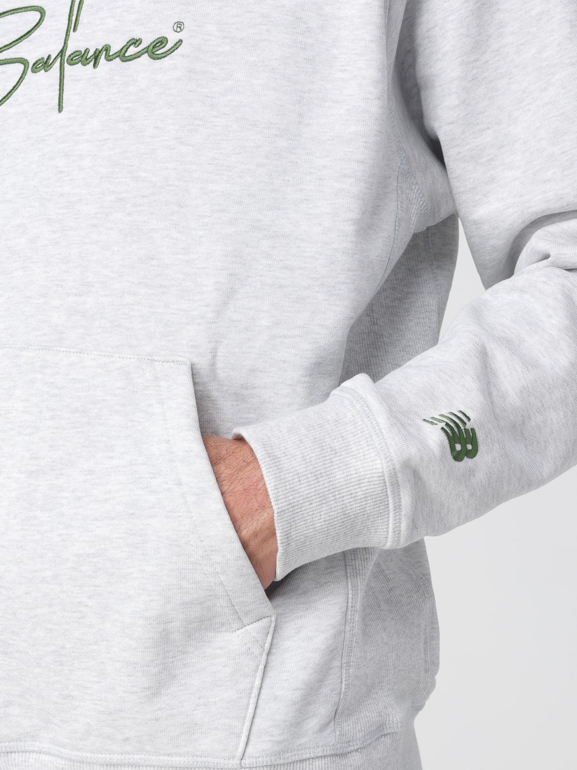 NEW BALANCE SWEATSHIRT: Sweater men New Balance, Grey - Img 3