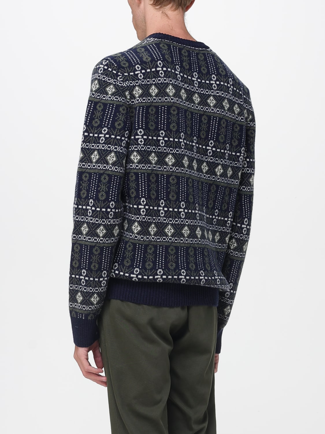 BARBOUR SWEATER: Sweater men Barbour, Blue - Img 2