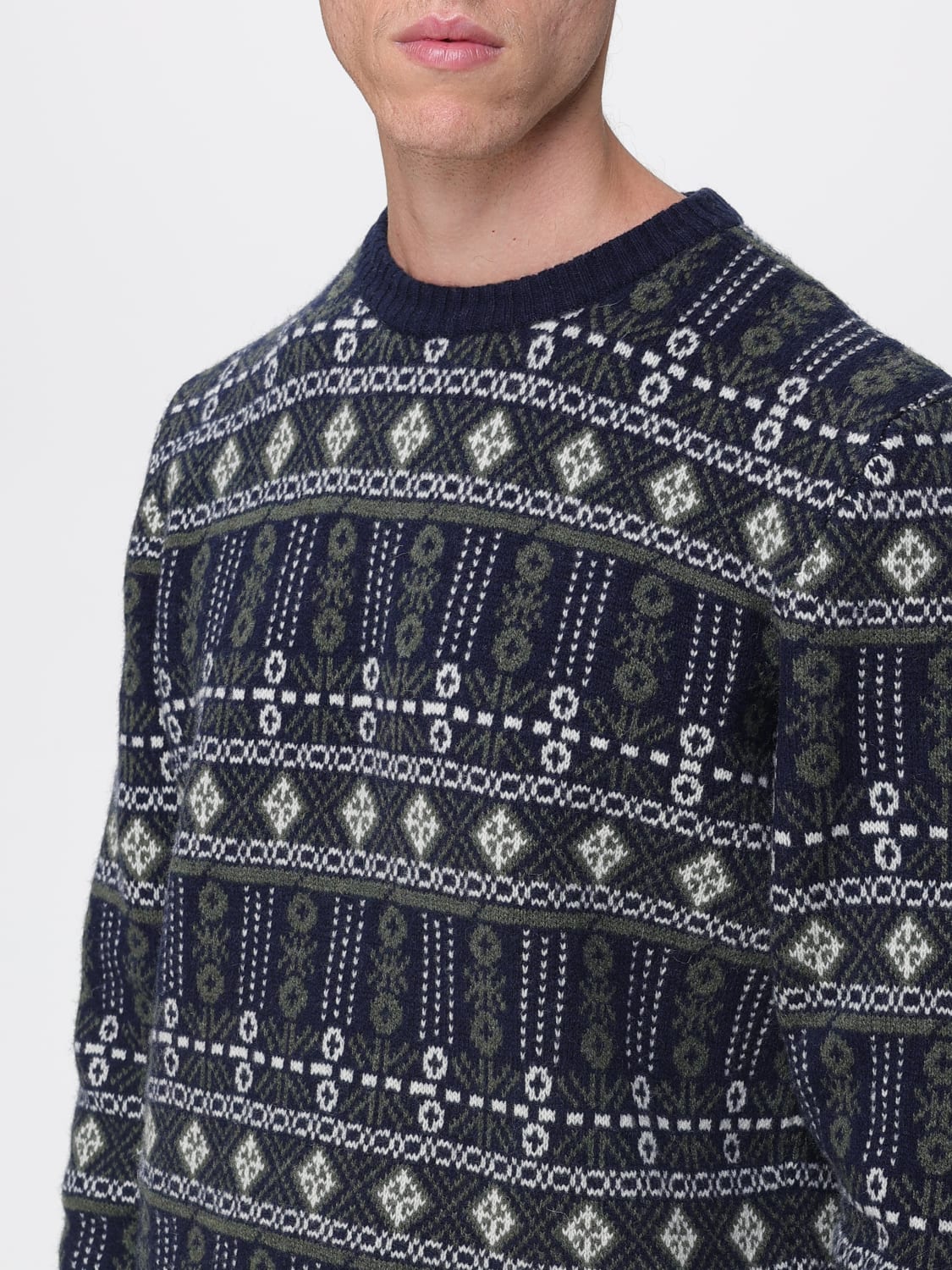 BARBOUR SWEATER: Sweater men Barbour, Blue - Img 3