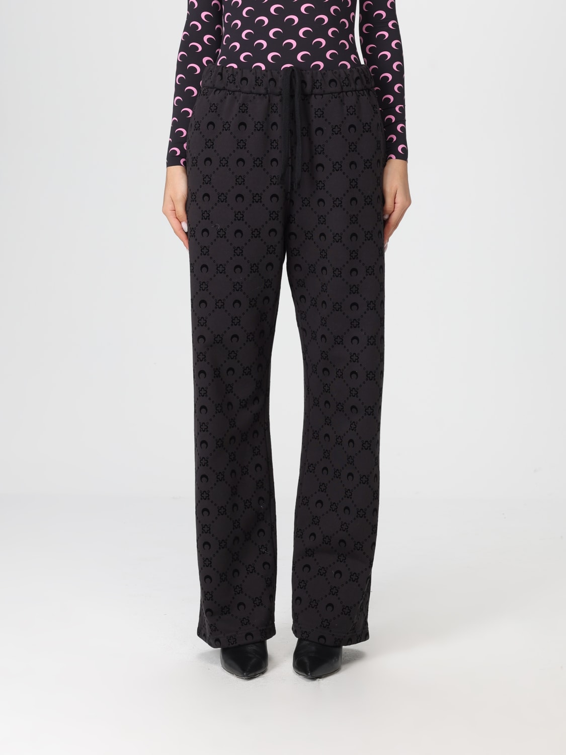 MARINE SERRE PANTALONES: Pantalones mujer Marine Serre, Negro - Img 1