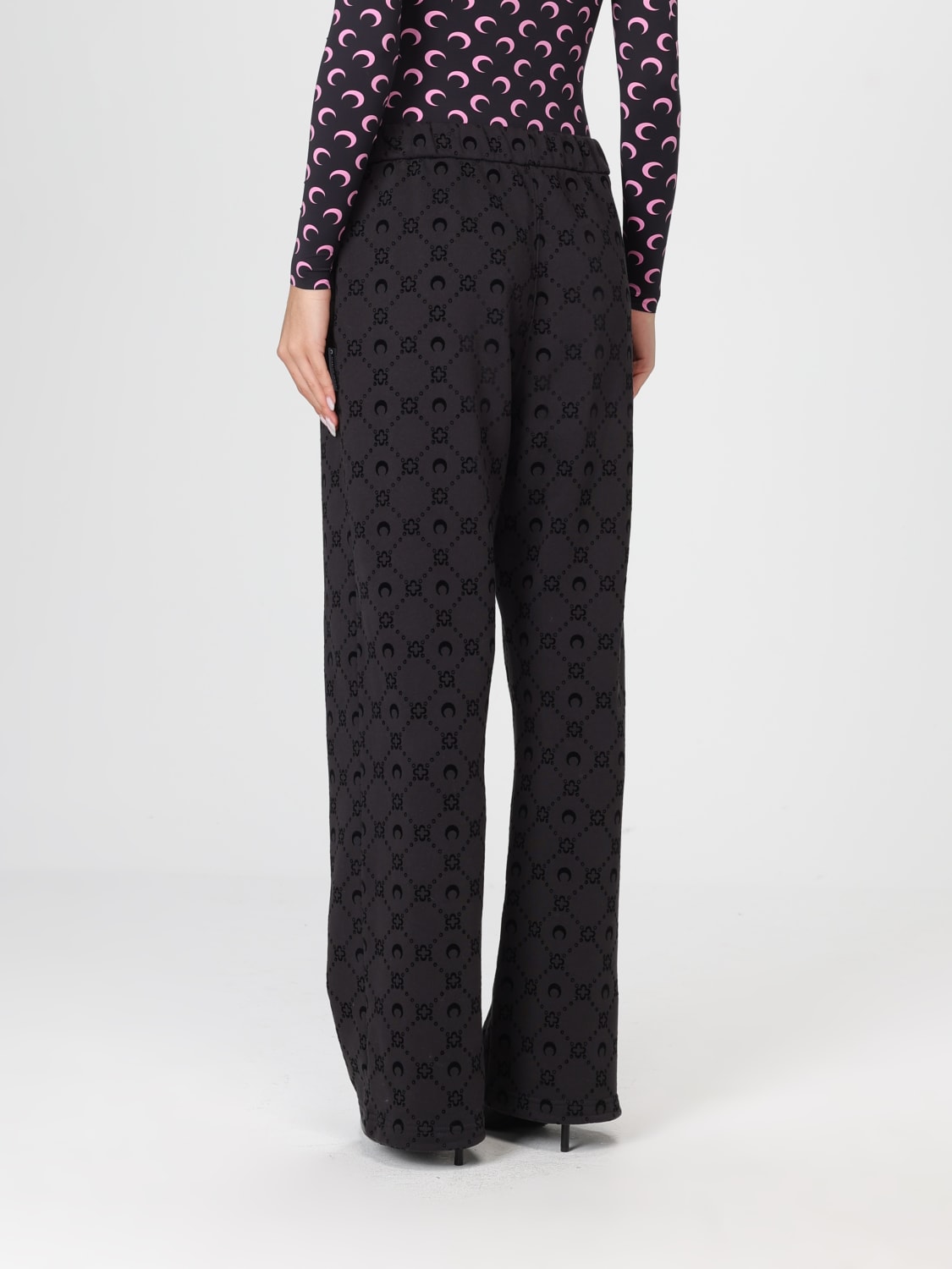 MARINE SERRE PANTALONES: Pantalones mujer Marine Serre, Negro - Img 3