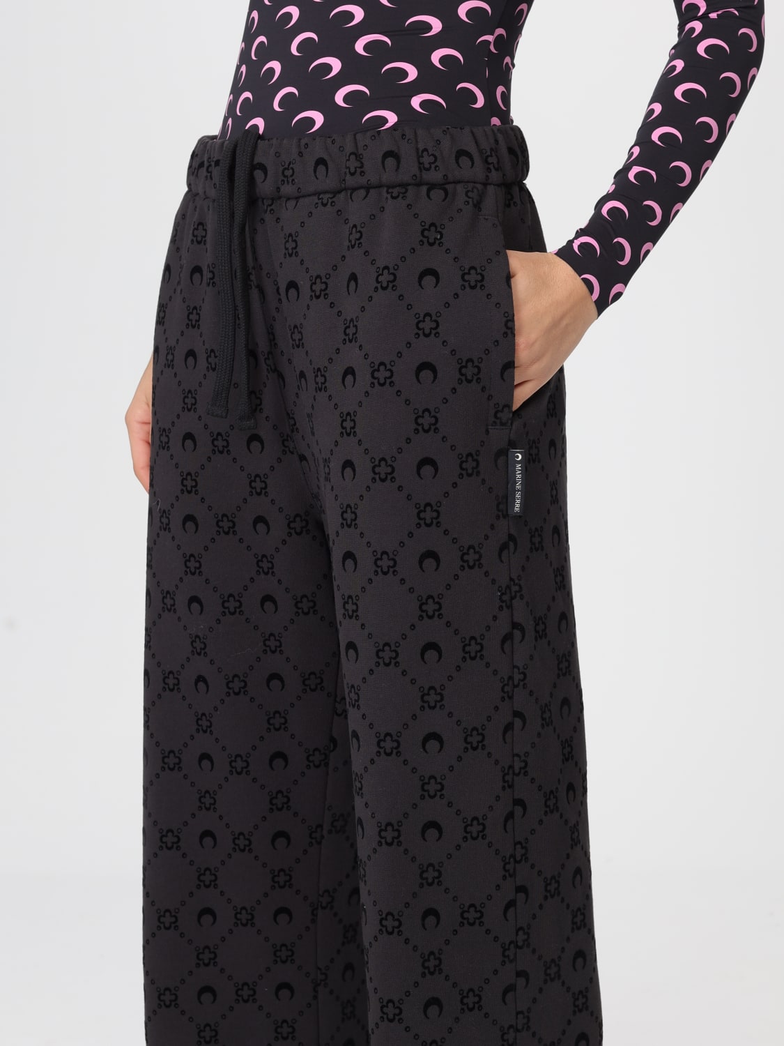 MARINE SERRE PANTALONES: Pantalones mujer Marine Serre, Negro - Img 4