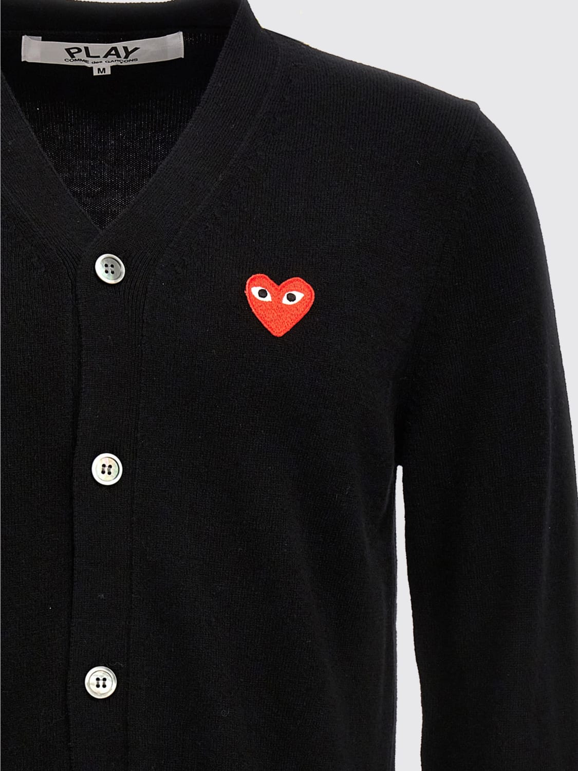 COMME DES GARÇONS PLAY SWEATER: Cardigan men Comme Des Garçons Play, Black - Img 4