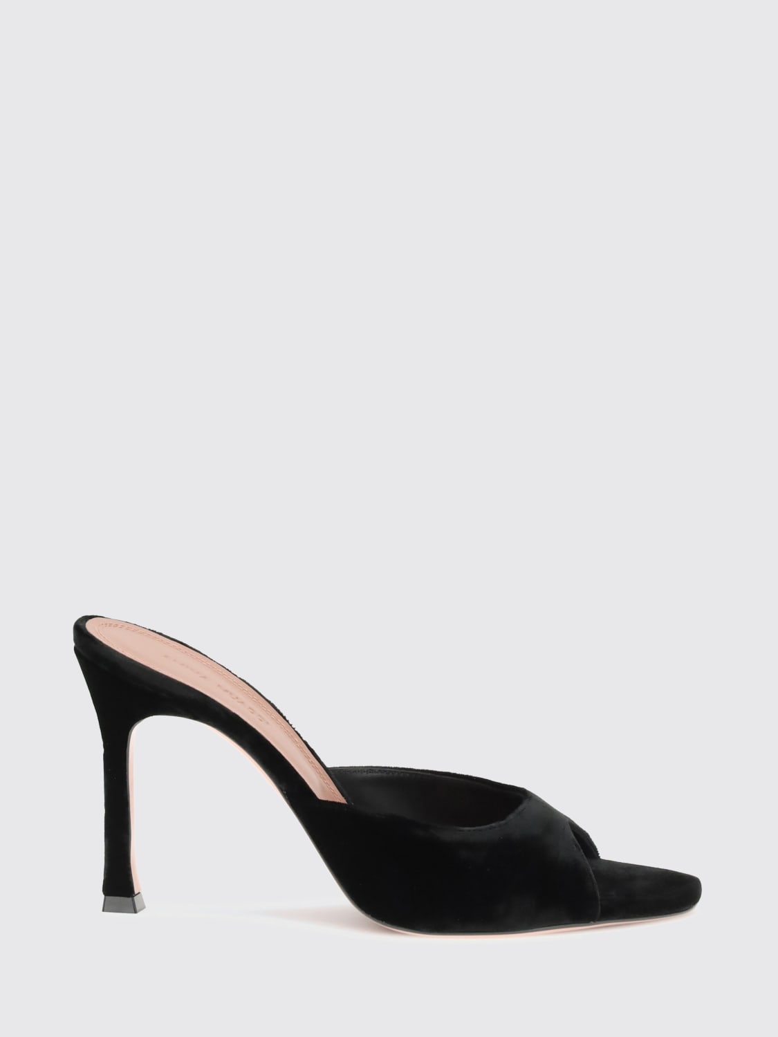 AMINA MUADDI HEELED SANDAL: Shoes woman Amina Muaddi, Black - Img 1