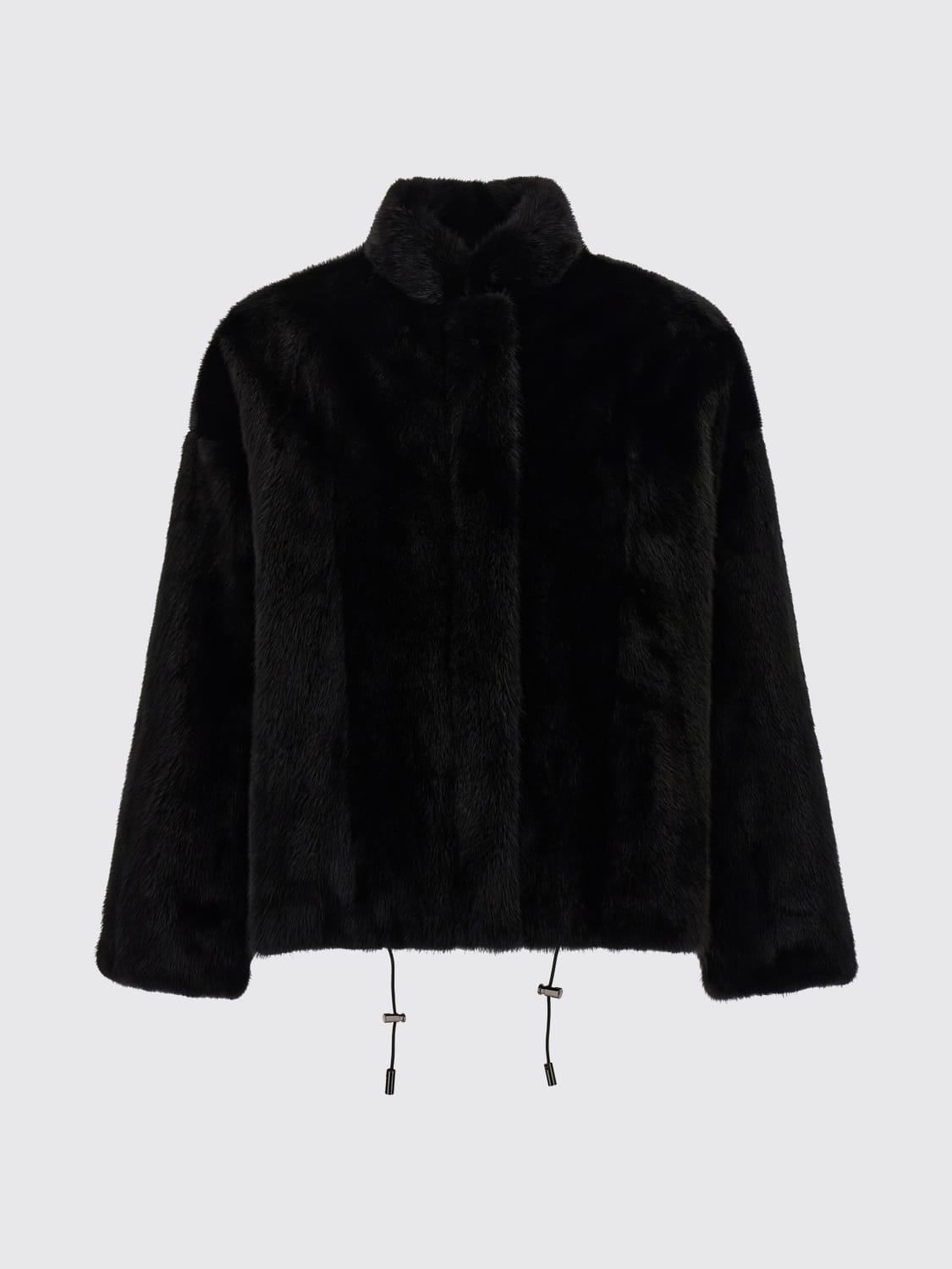 SIMONETTA RAVIZZA FOURRURE: Fourrure femme Simonetta Ravizza, Noir - Img 1