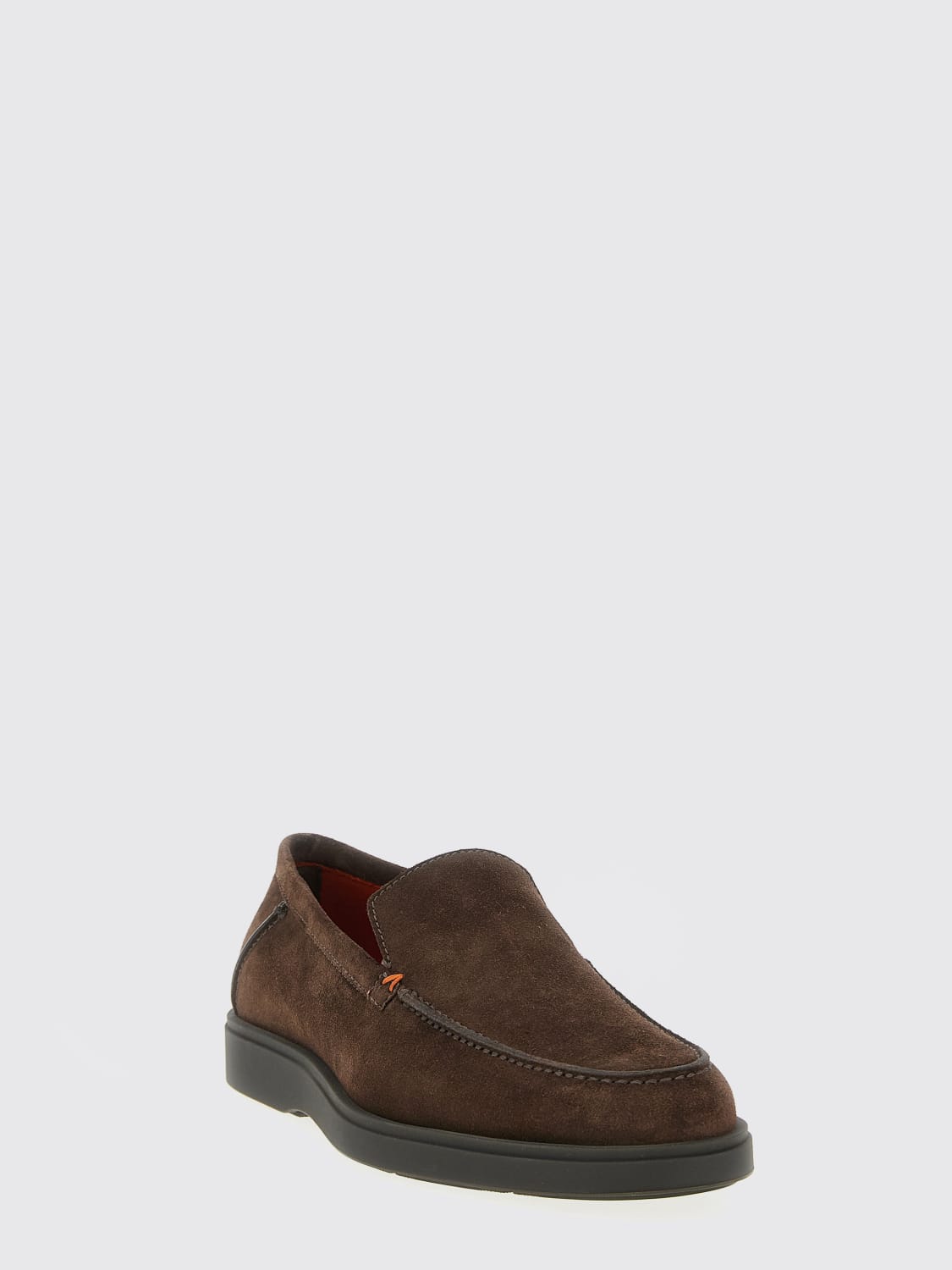 SANTONI LOAFERS: Shoes men Santoni, Brown - Img 2