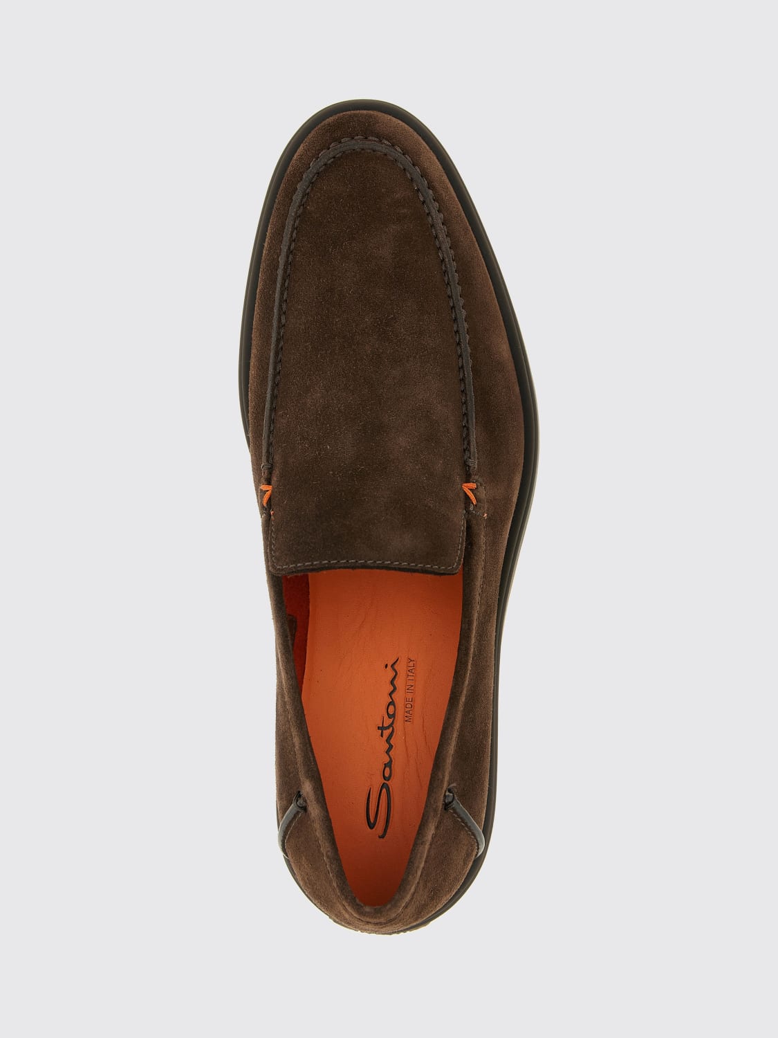 SANTONI LOAFERS: Shoes men Santoni, Brown - Img 4