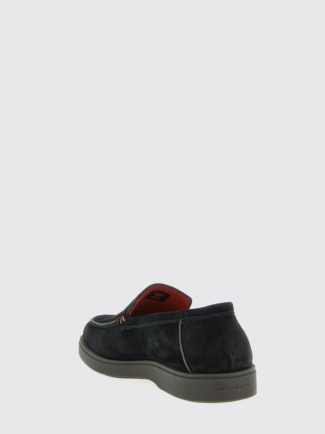 SANTONI LOAFERS: Shoes men Santoni, Black - Img 3