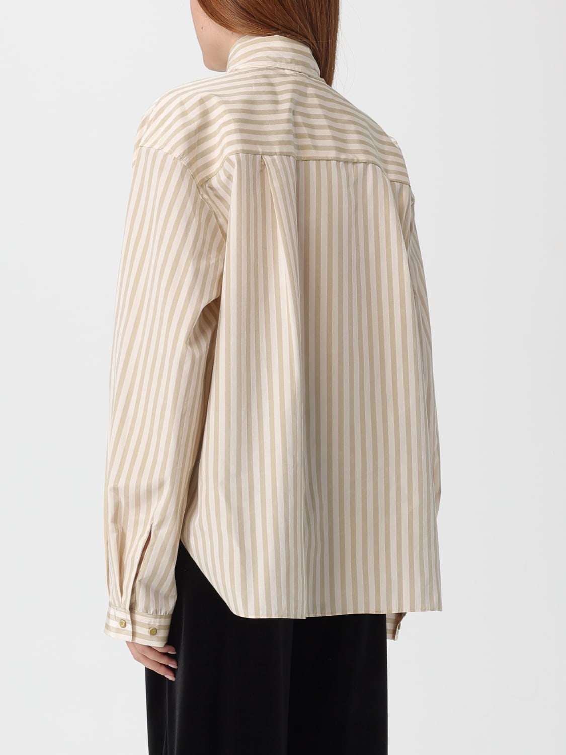 FORTE FORTE TOP: Chemise femme Forte Forte, Beige - Img 2