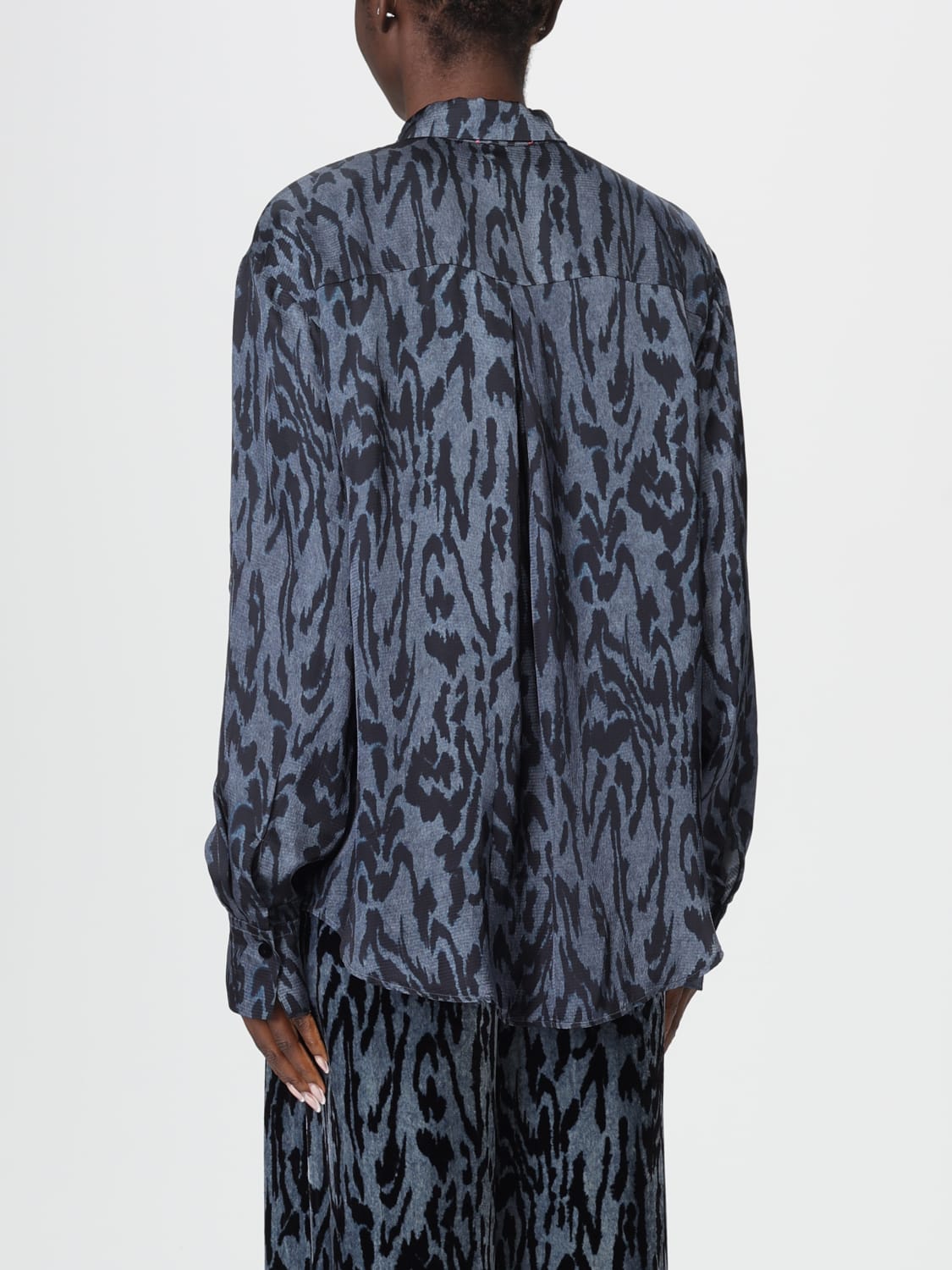 FORTE FORTE HEMDBLUSE: Hemdbluse damen Forte Forte, Blau - Img 3